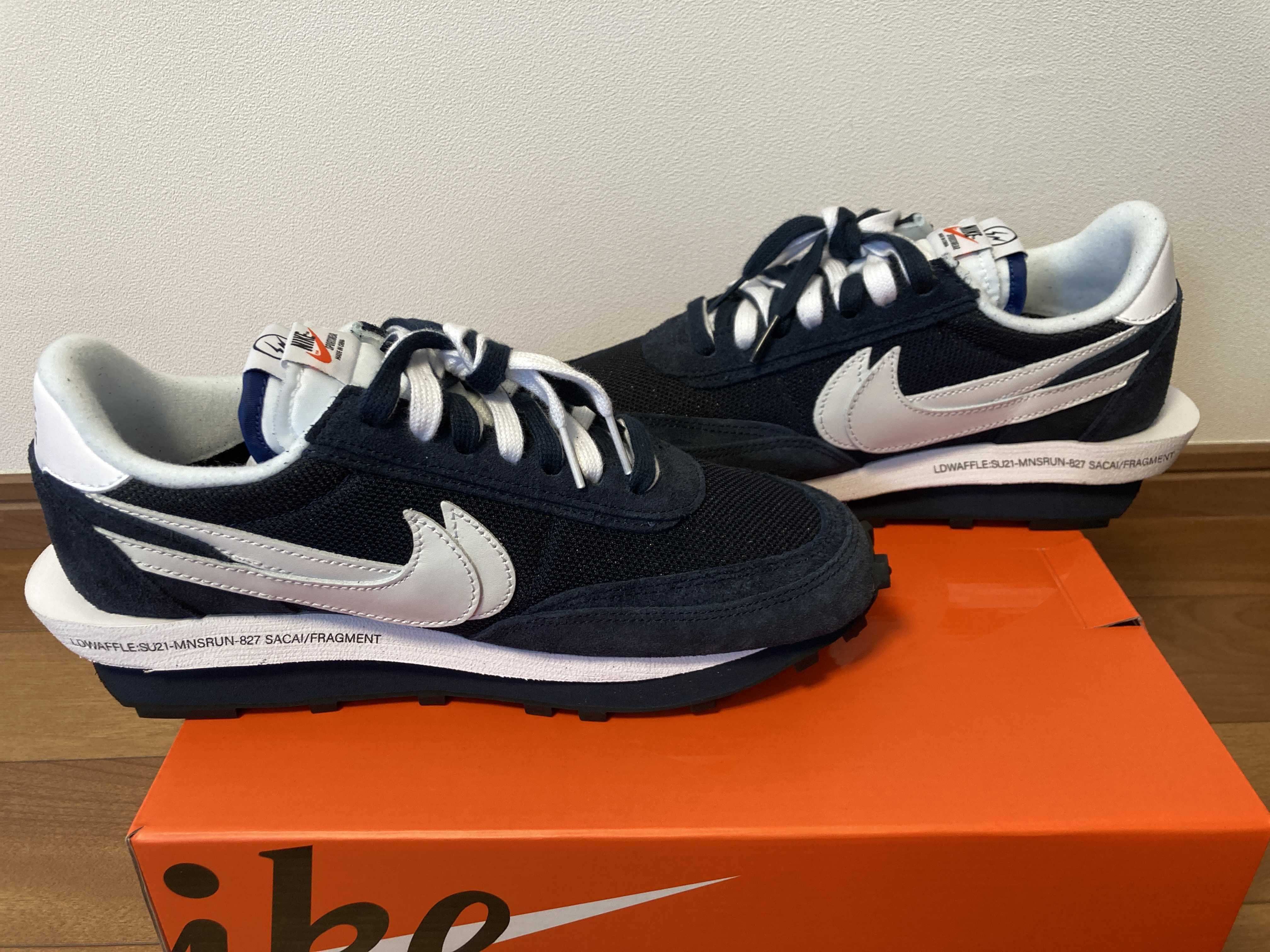 Fragment × sacai × Nike LD Waffle "Blackended Blue"