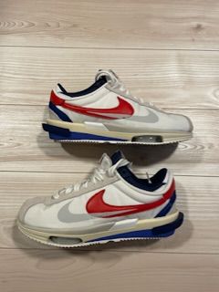 sacai × Nike Zoom Cortez "White and University Red"
