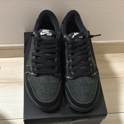 Travis Scott × Nike Air Jordan 1 Low OG SP "Black Phantom"