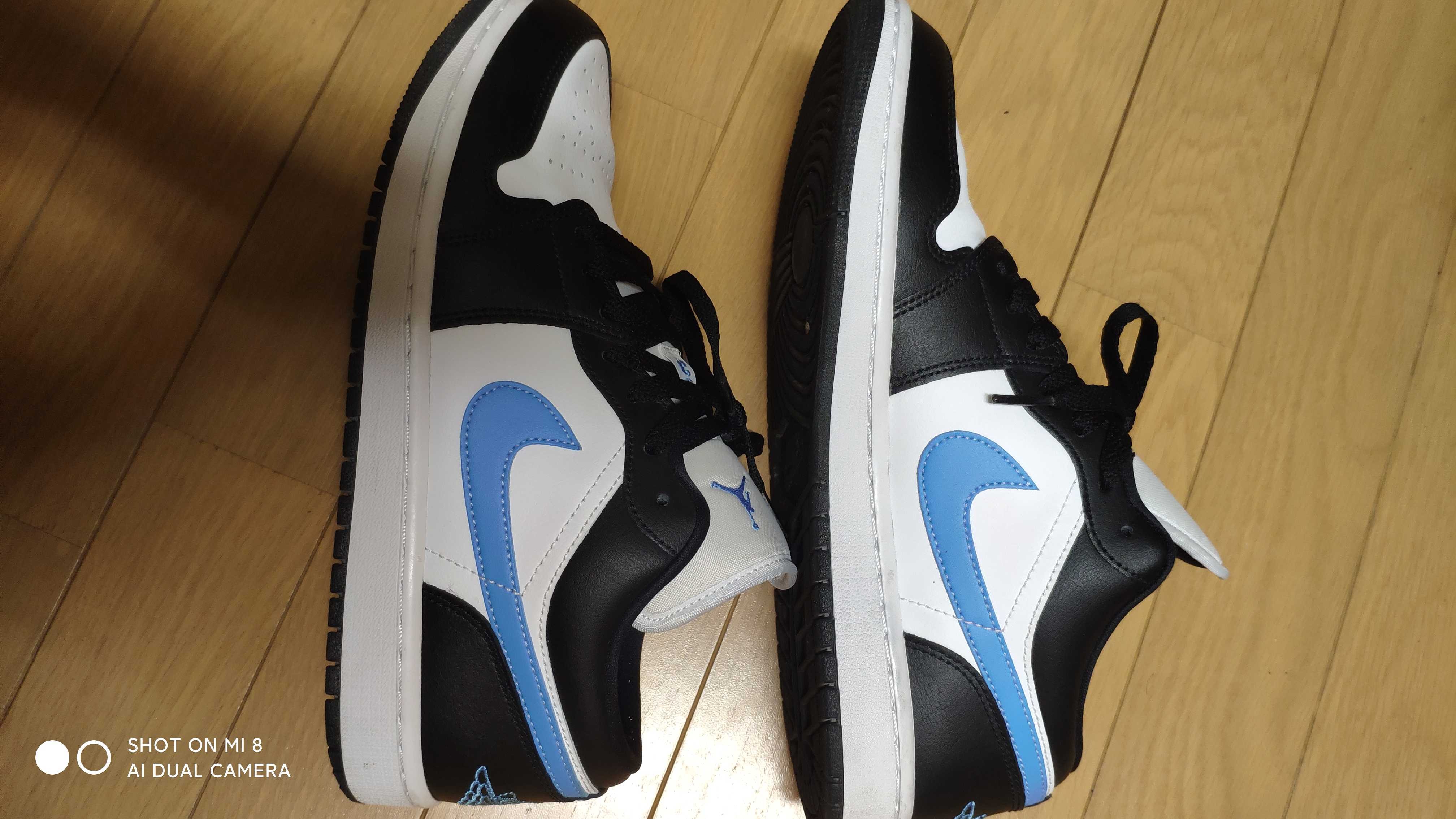 Nike Women's Air Jordan 1 Low "Black/University Blue"