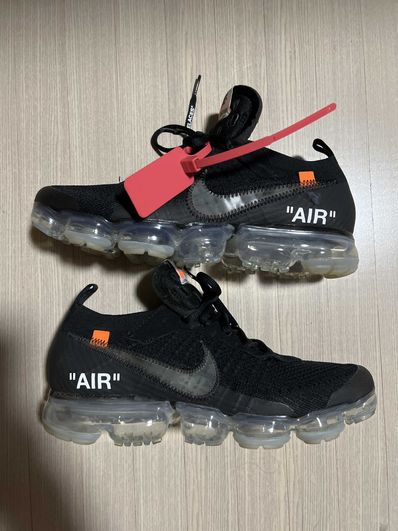 Off-White × Nike Air Vapormax "Black/Total Orange/Clear"