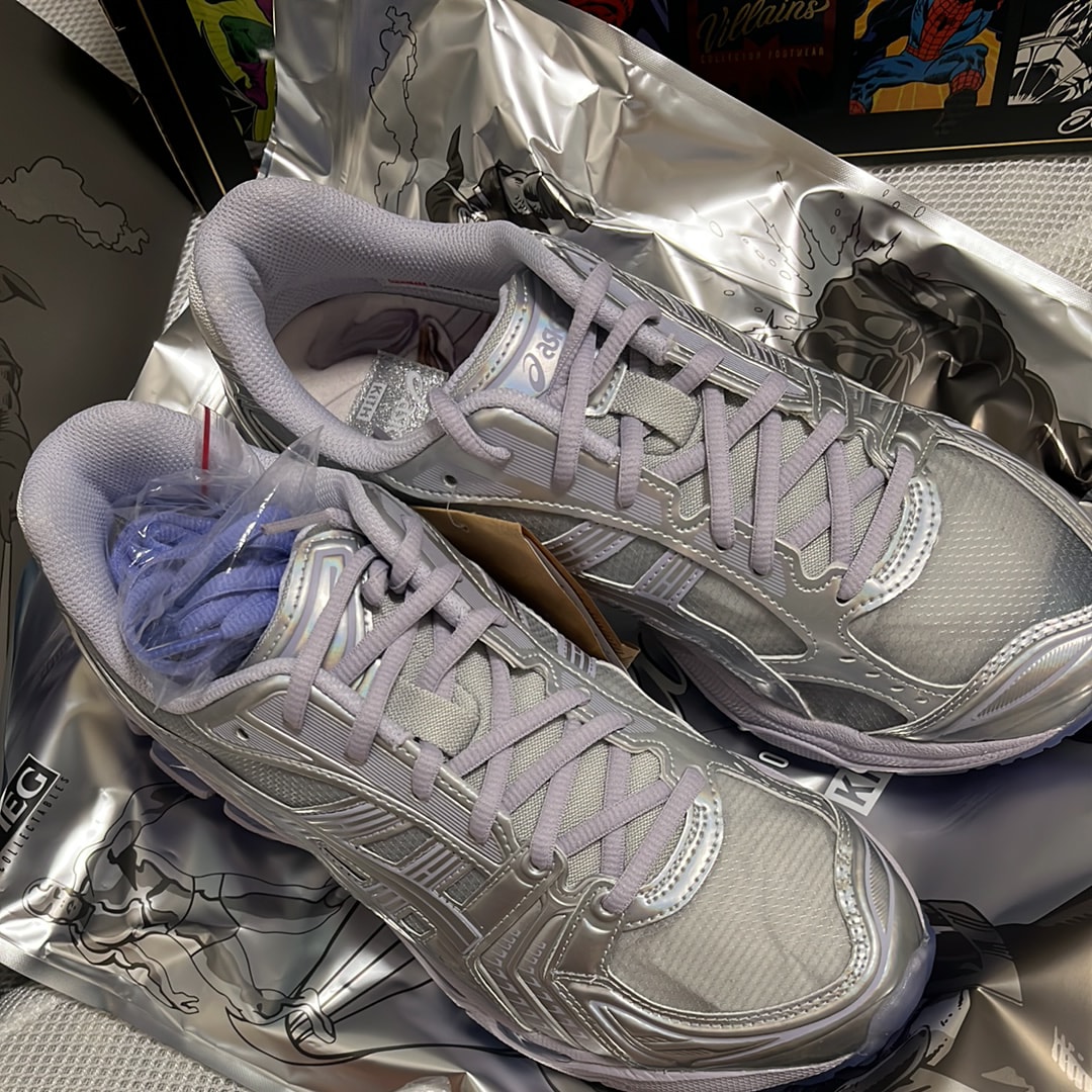 KITH × Marvel Super Villains × Asics Gel-Kayano 14 "Silver Surfer"
