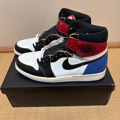 fragment design × UNION × Nike Air Jordan 1 High OG "Black/Varsity Red"