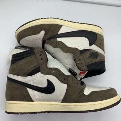 Travis Scott × Nike Air Jordan 1 Retro High OG TS SP "Sail/Dark Mocha"