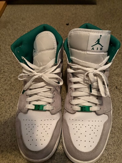 Nike Air Jordan 1 Mid "Green Grey White"