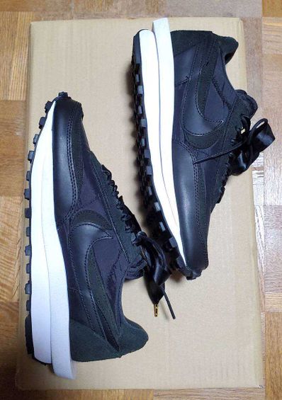 sacai × Nike LDV Waffle "Triple Black"
