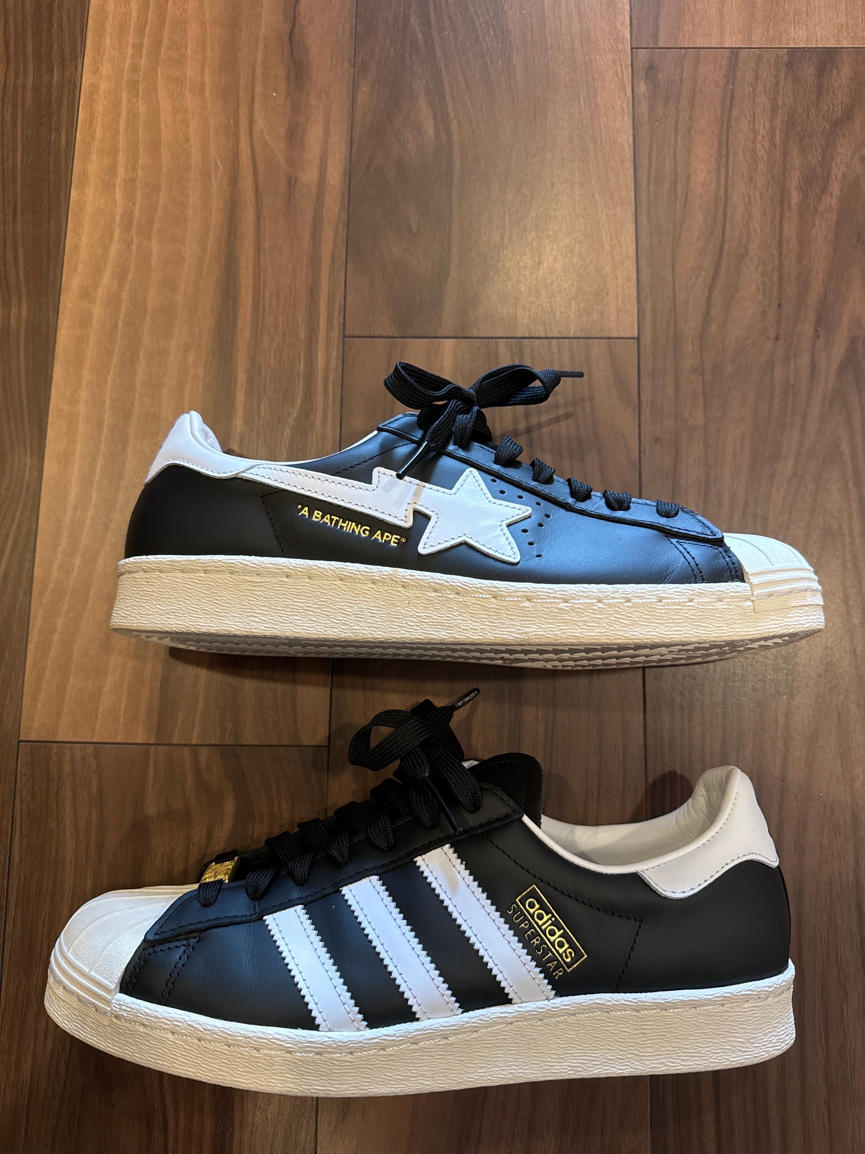 A BATHING APE × adidas Superstar "Black"