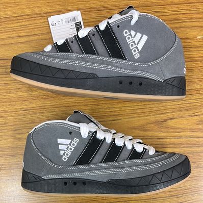 YNuK × adidas Adimatic Mid "Grey Five/Core Black/Off White"