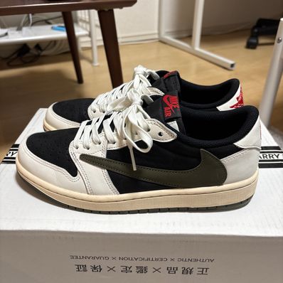 Travis Scott × Nike Women's Air Jordan 1 Low OG "Medium Olive"