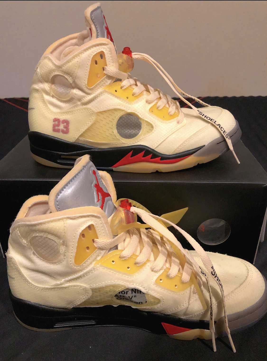 Off-White × Nike Air Jordan 5 "Sail"