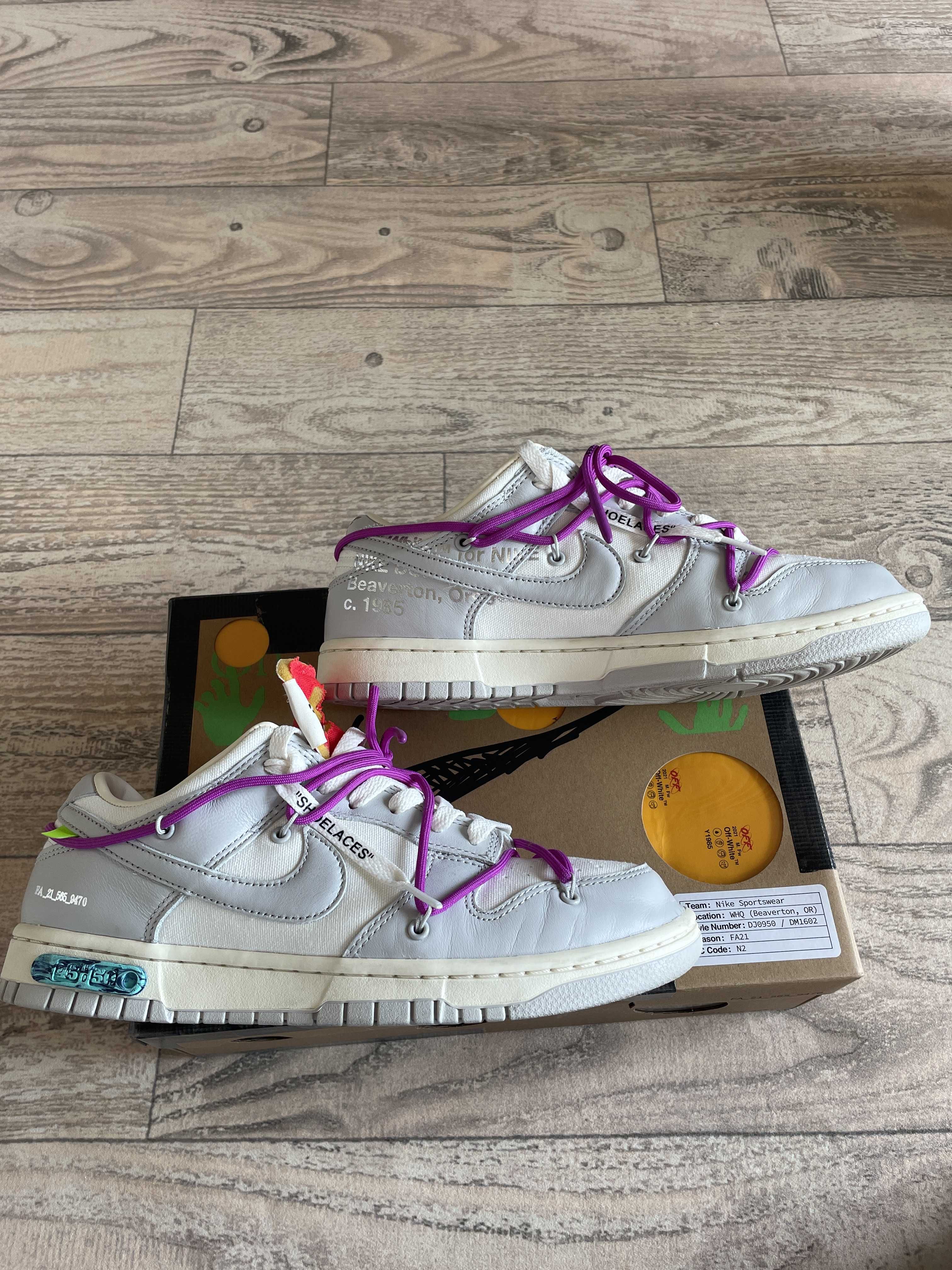 Off-White × Nike Dunk Low 1 of 50 "Lot.45"