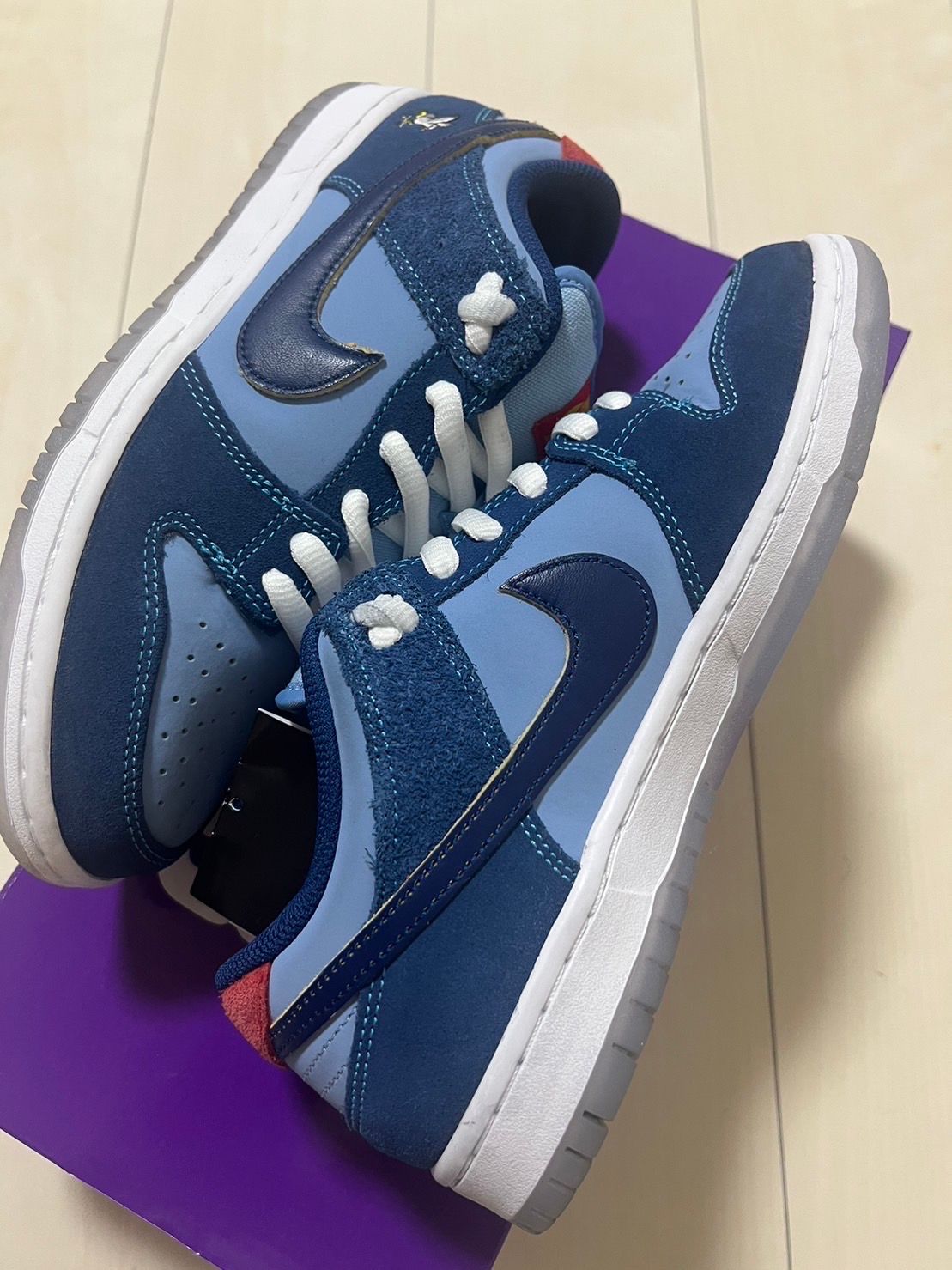 Why So Sad? × Nike SB Dunk Low "Coastal Blue/Speed Yellow-University Red"