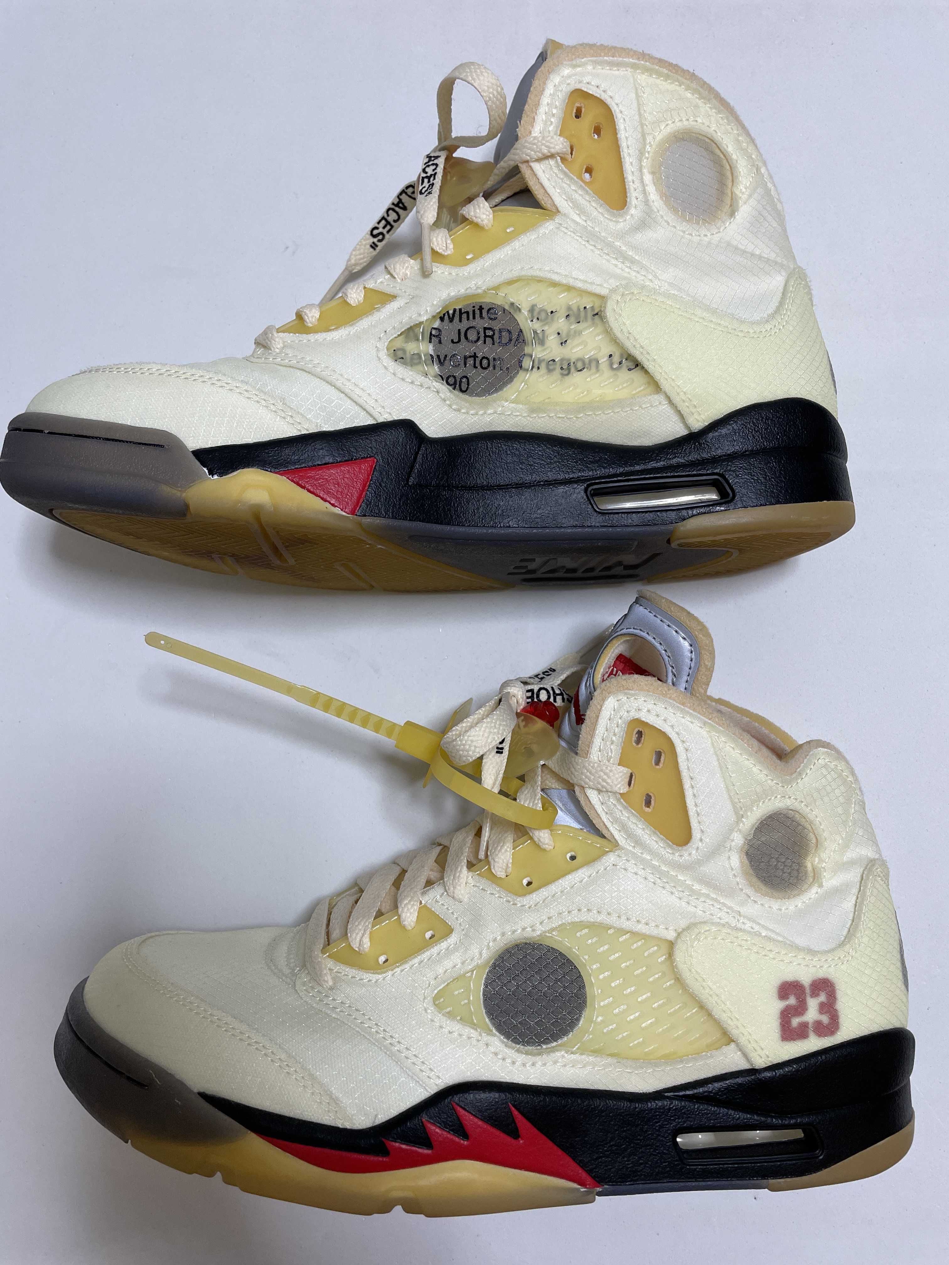 Off-White × Nike Air Jordan 5 "Sail"