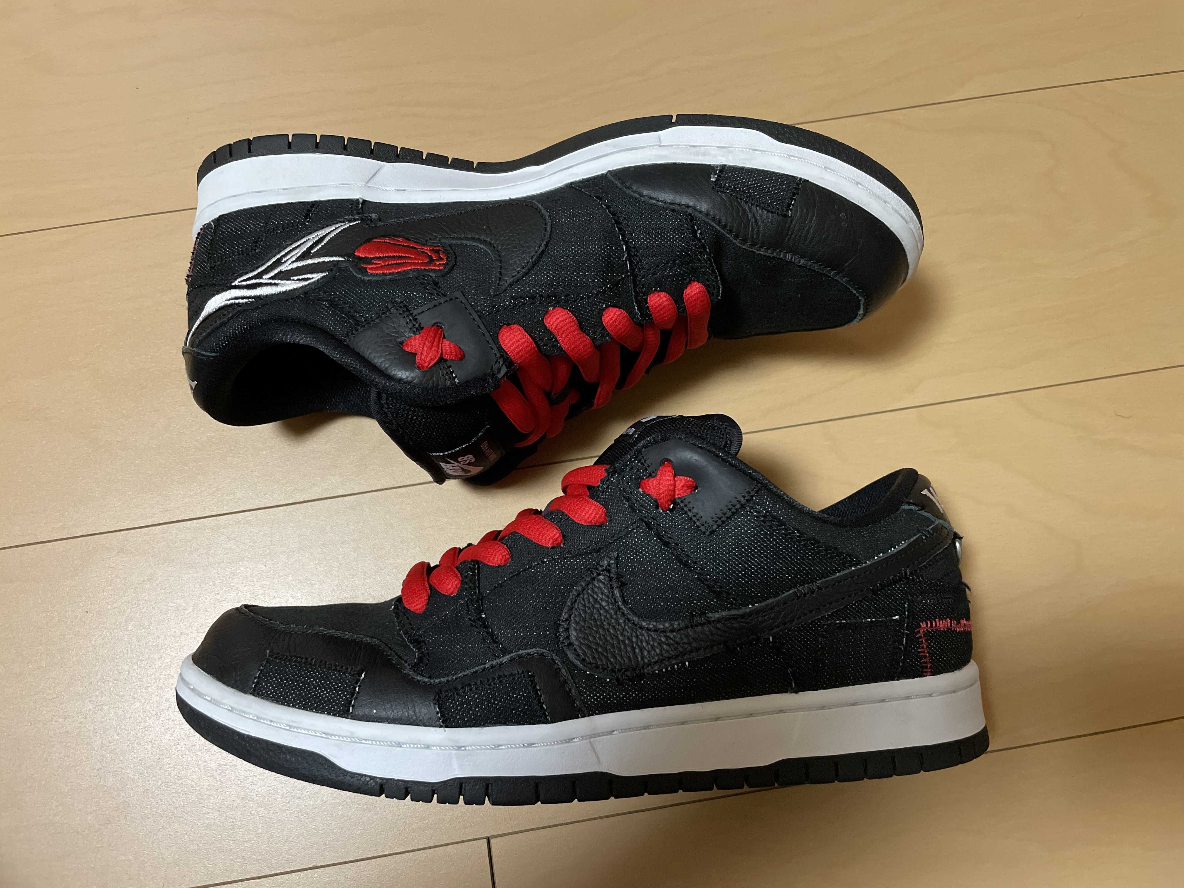 Wasted Youth × Nike SB Dunk Low "Black Denim" / VERDY