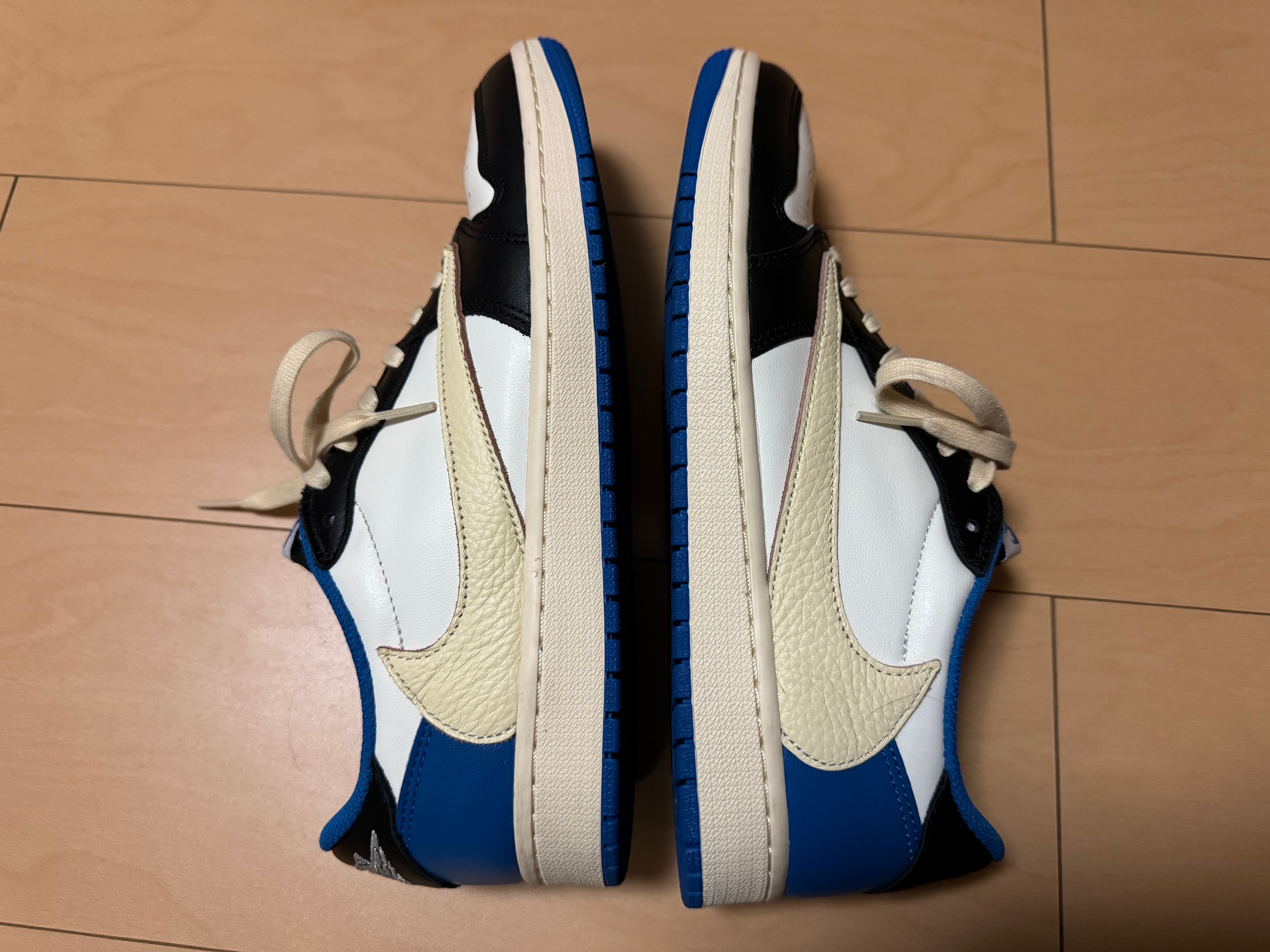 Travis Scott × fragment design × Nike Air Jordan 1 Low OG SP "Military Blue"