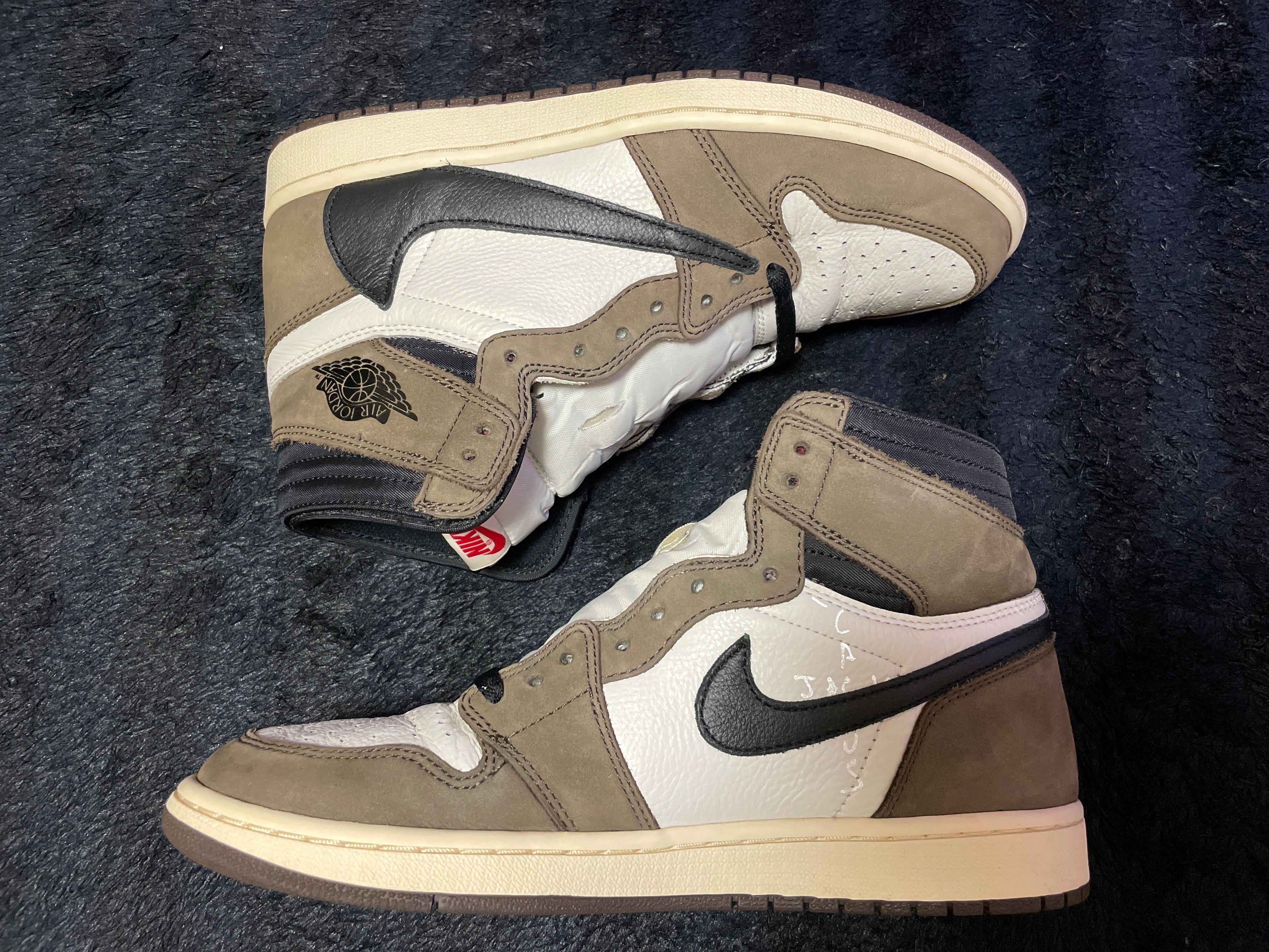 Travis Scott × Nike Air Jordan 1 Retro High OG TS SP "Sail/Dark Mocha"