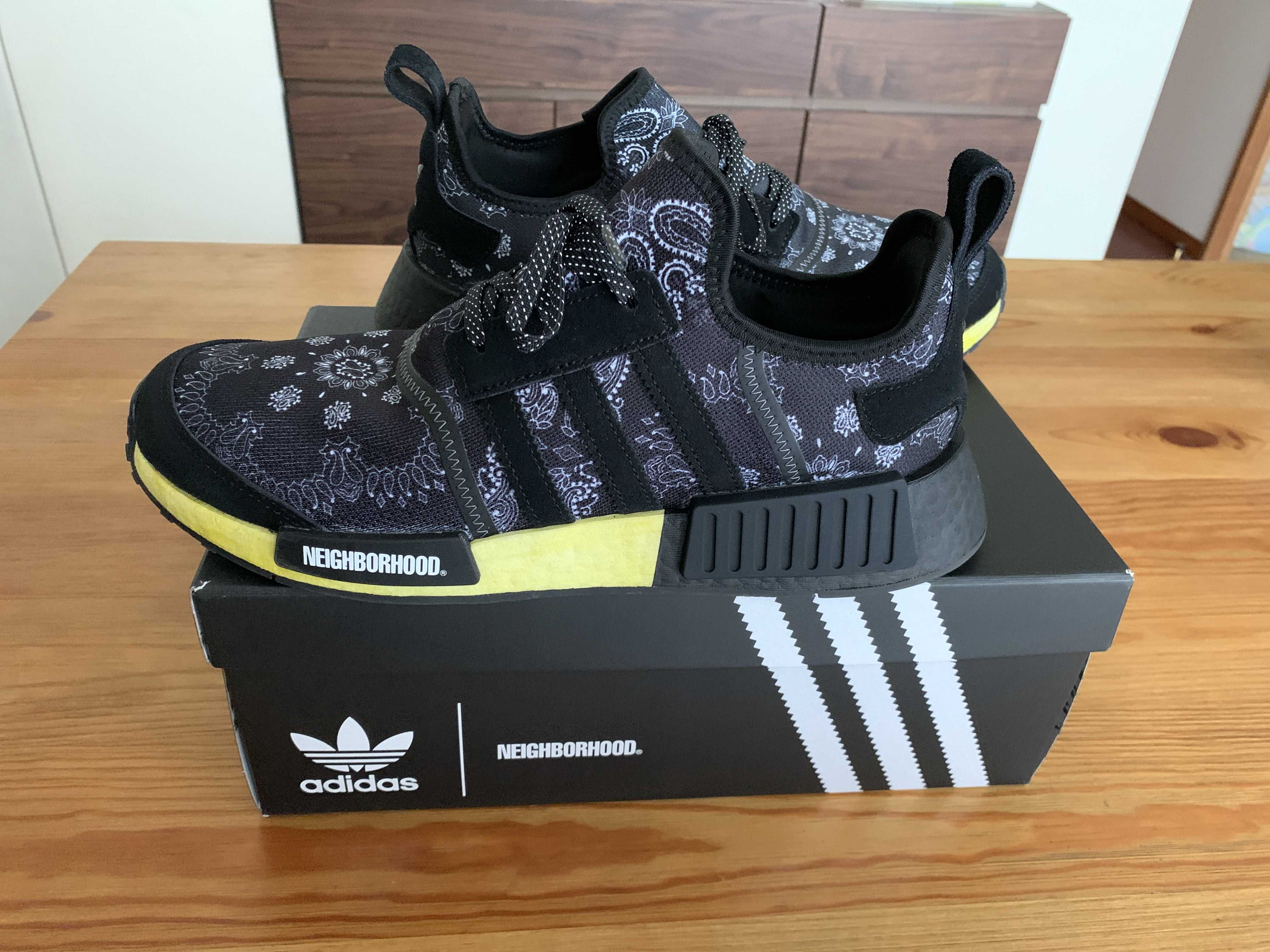 NEIGHBORHOOD × adidas NMD R1 Paisley "Black"