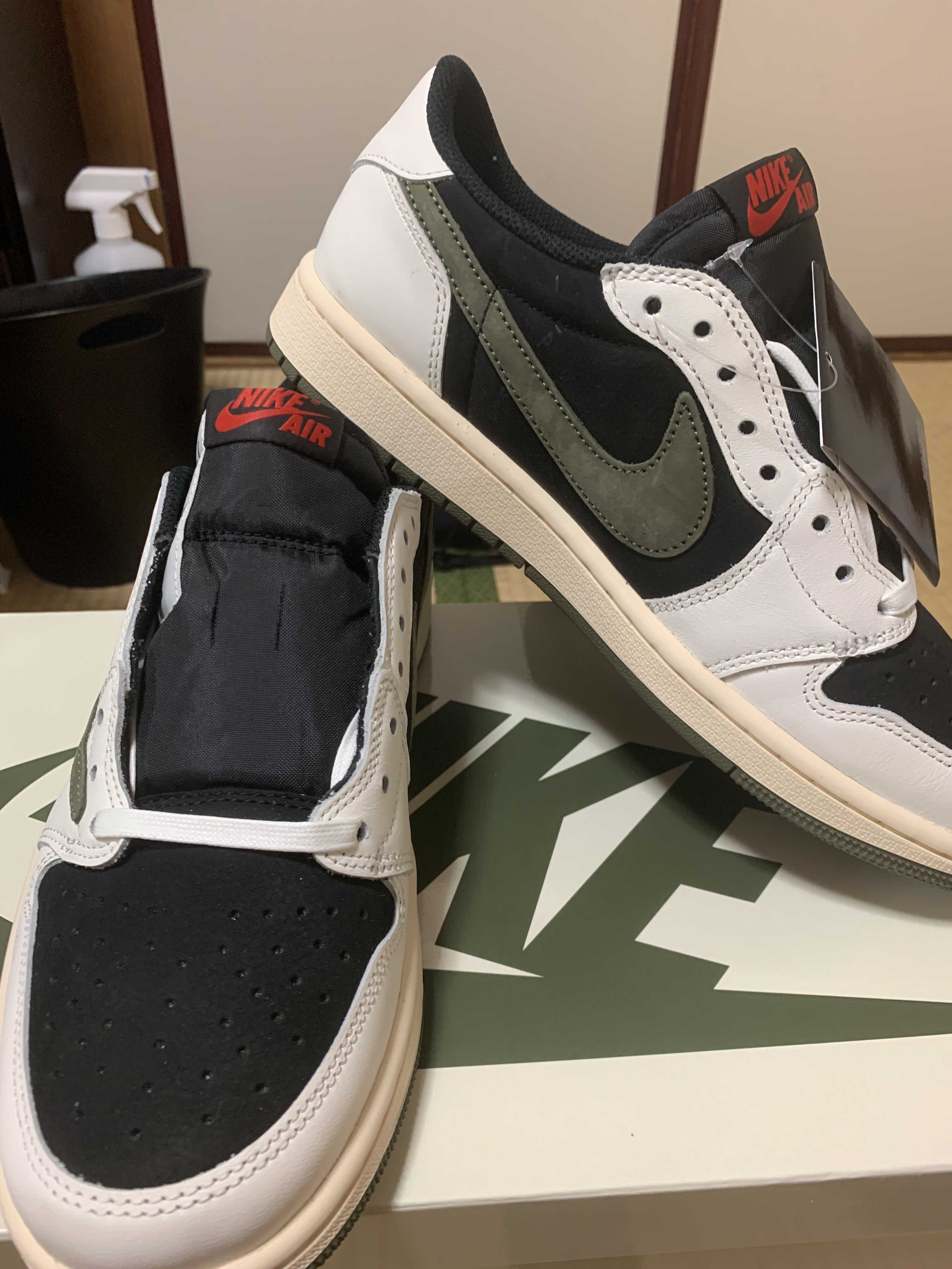 Travis Scott × Nike Women's Air Jordan 1 Low OG "Medium Olive"