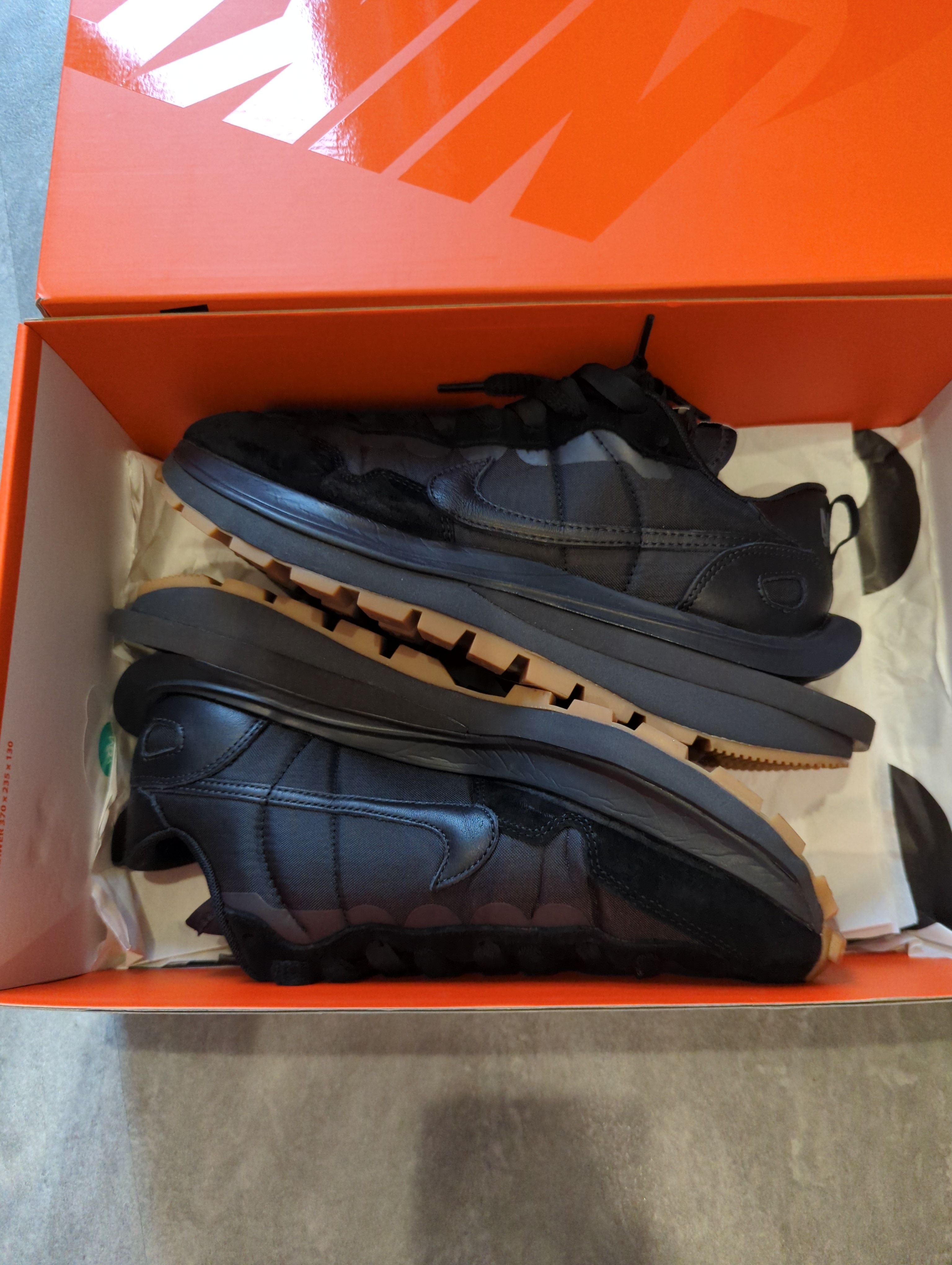 sacai × Nike VaporWaffle "Black Gum"