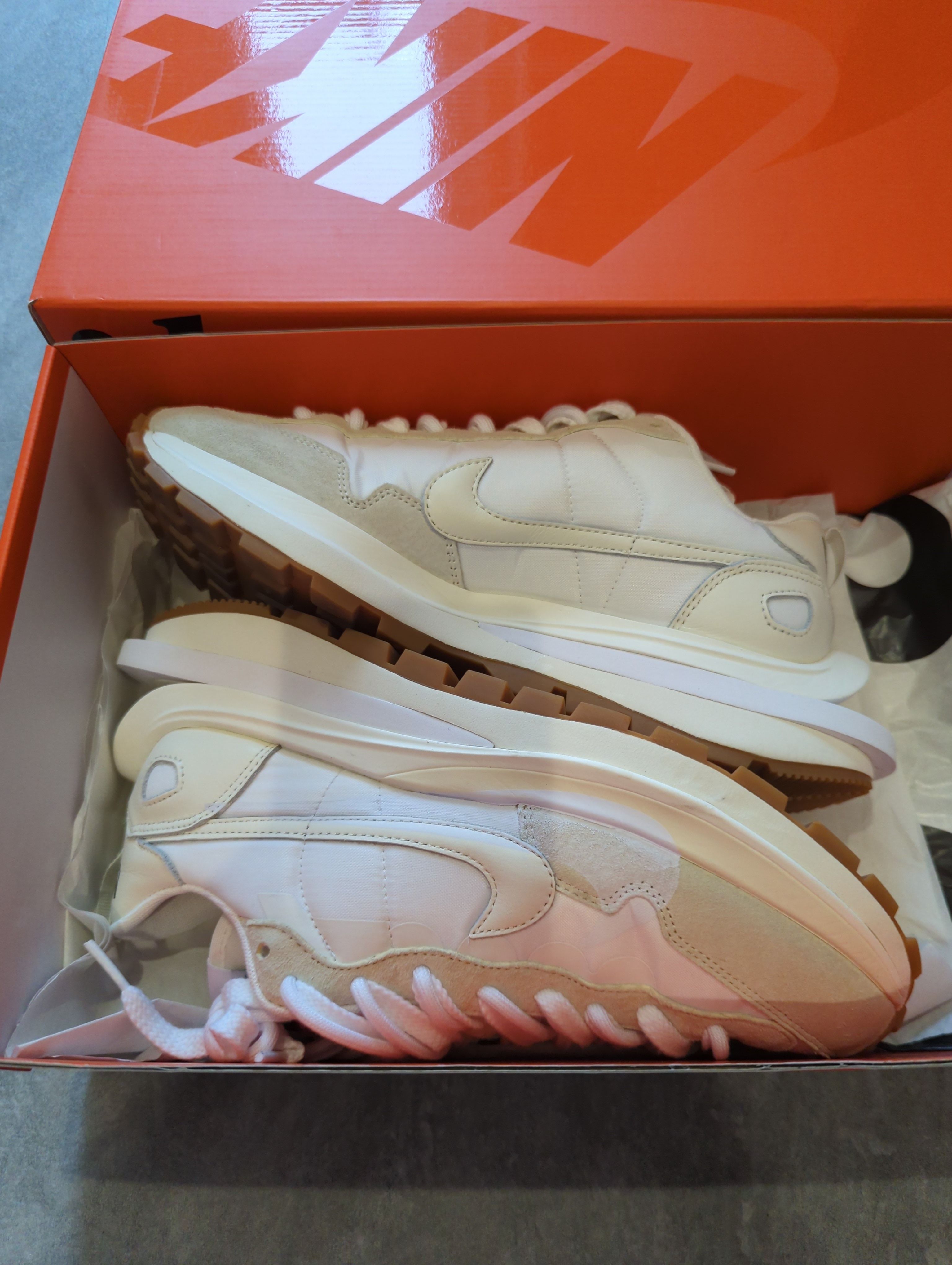 sacai × Nike Vapor Waffle "White Gum"