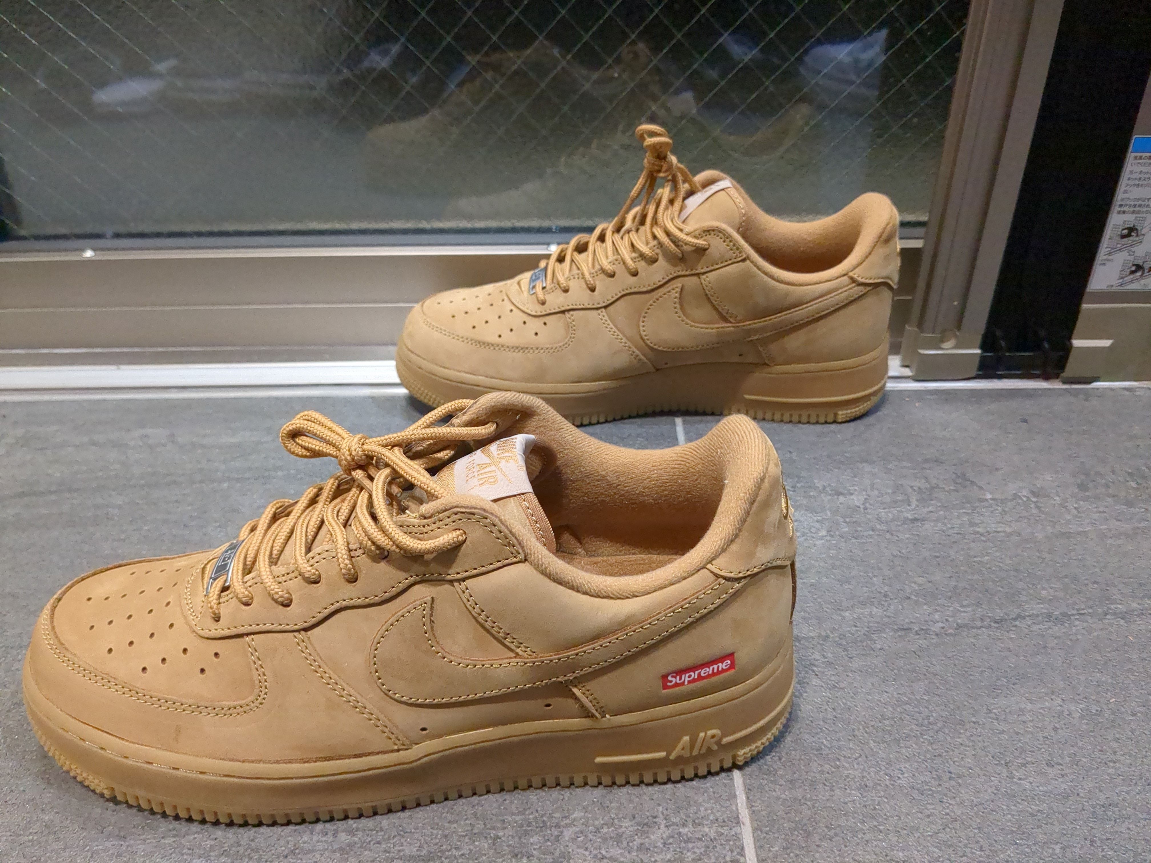 Supreme × Nike Air Force 1 Low "Flax/Wheat"