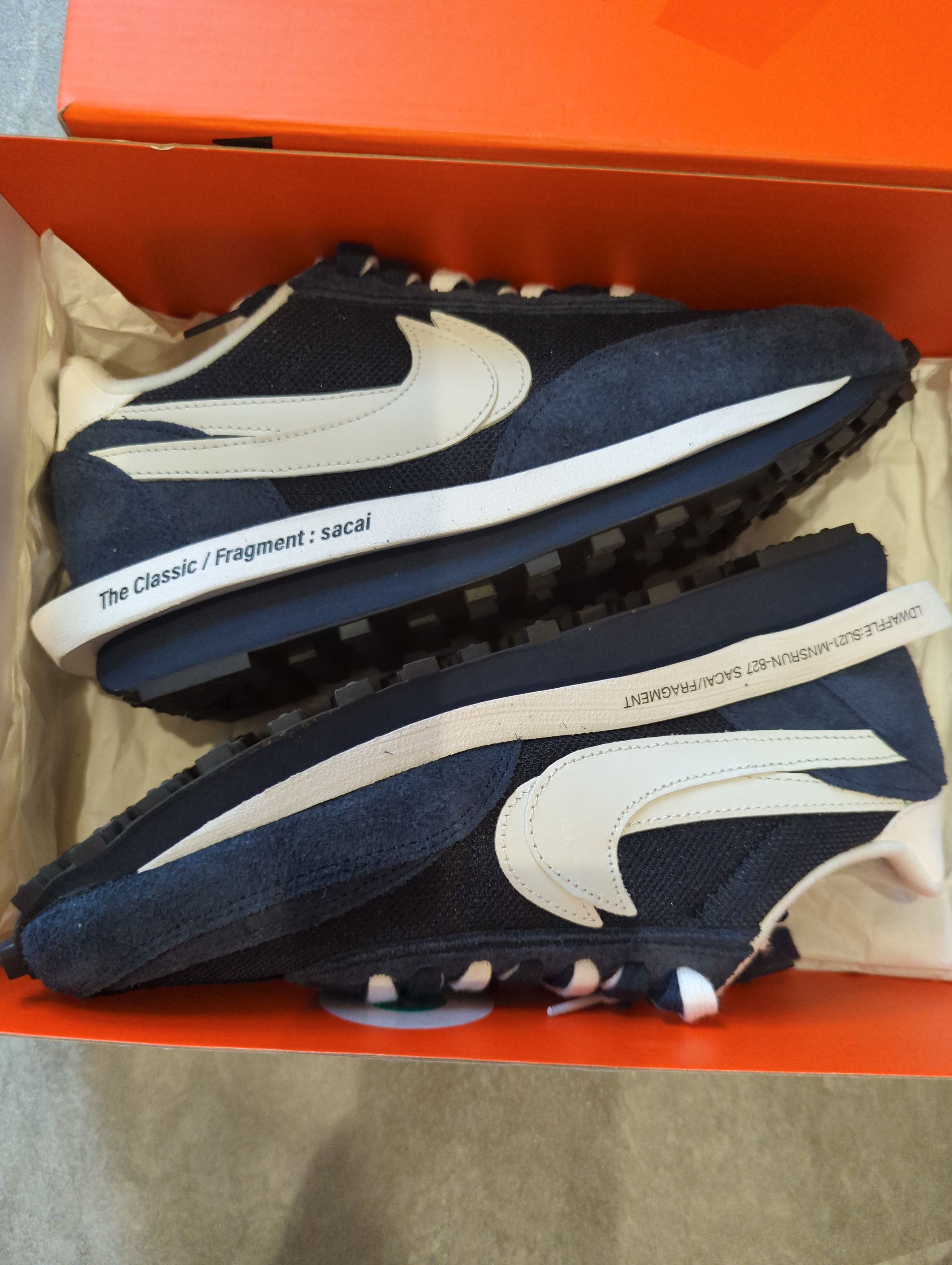 Fragment × sacai × Nike LD Waffle "Blackended Blue"