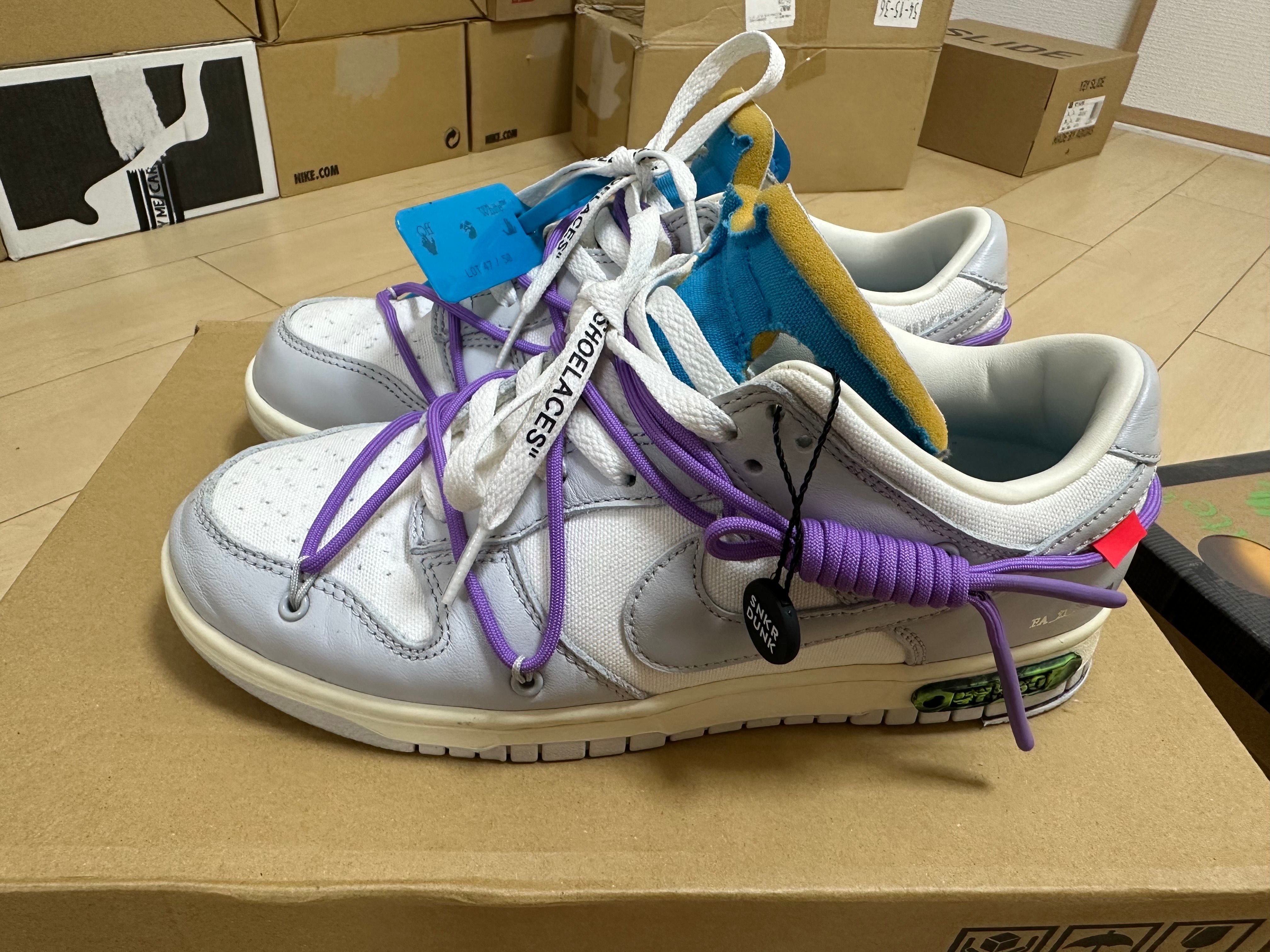 Off-White × Nike Dunk Low "Sail/Neutral Gray"