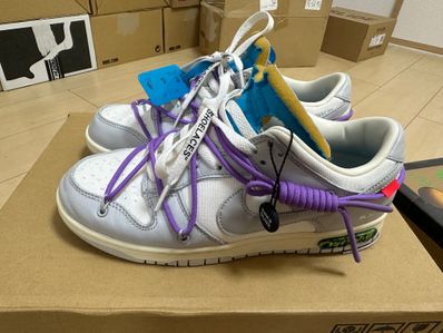 Off-White × Nike Dunk Low "Sail/Neutral Gray"