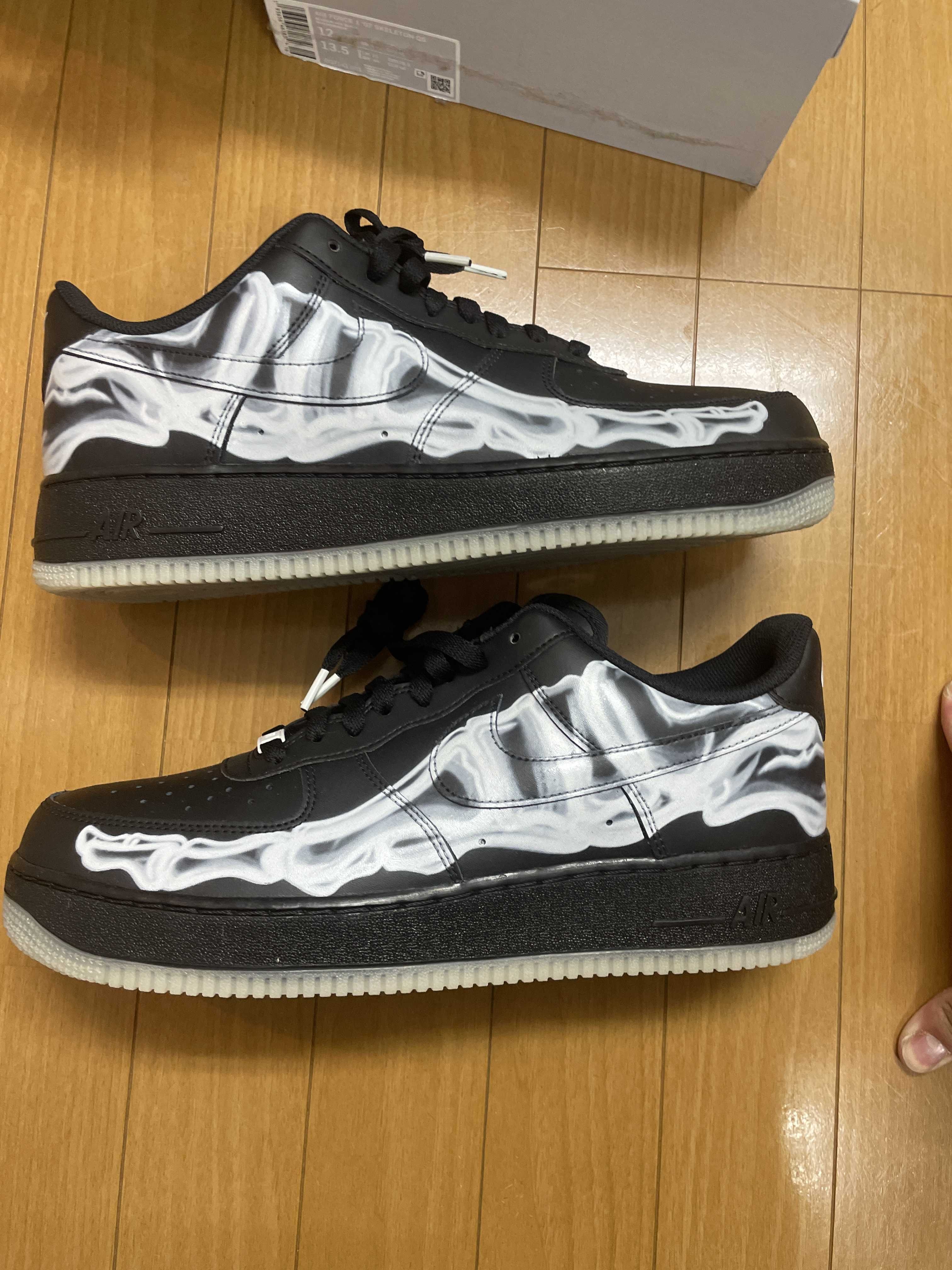 Nike Air Force 1 Low "Black Skeleton"