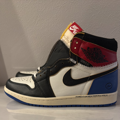 fragment design × UNION × Nike Air Jordan 1 High OG "Black/Varsity Red"