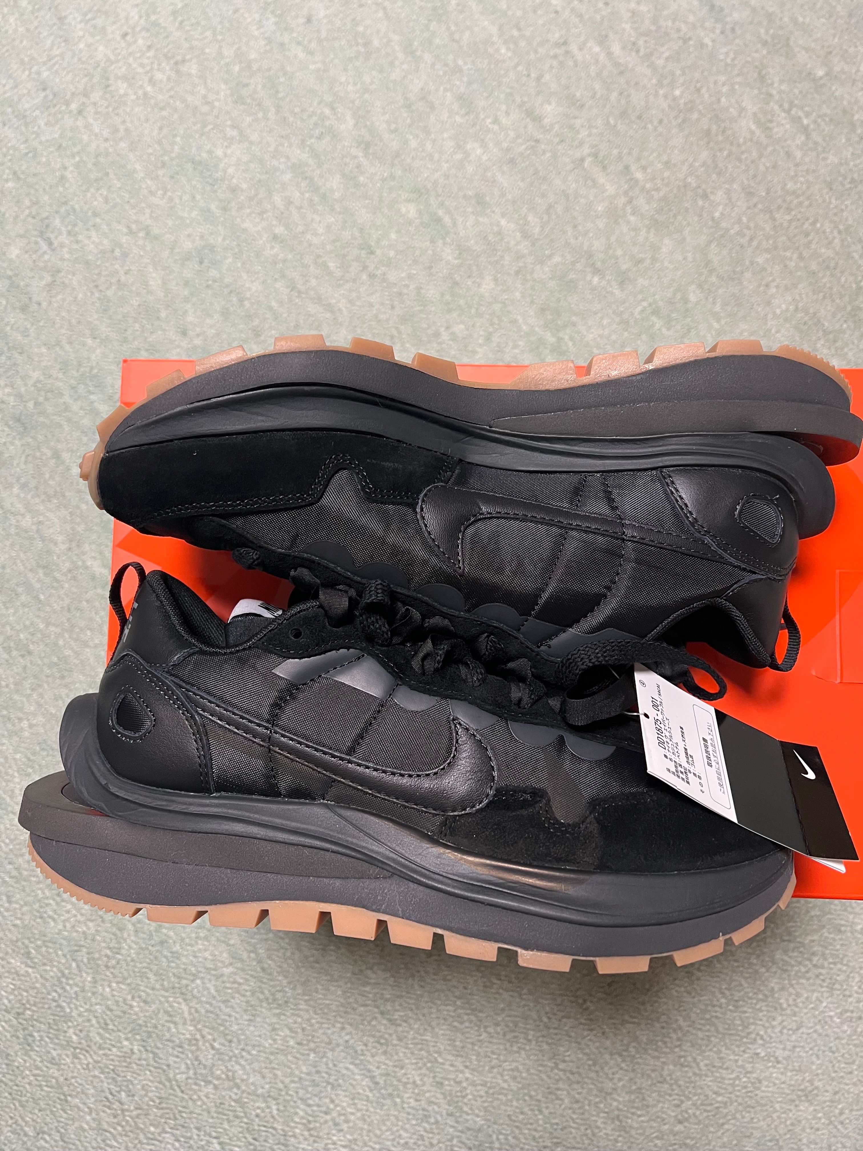 sacai × Nike VaporWaffle "Black Gum"