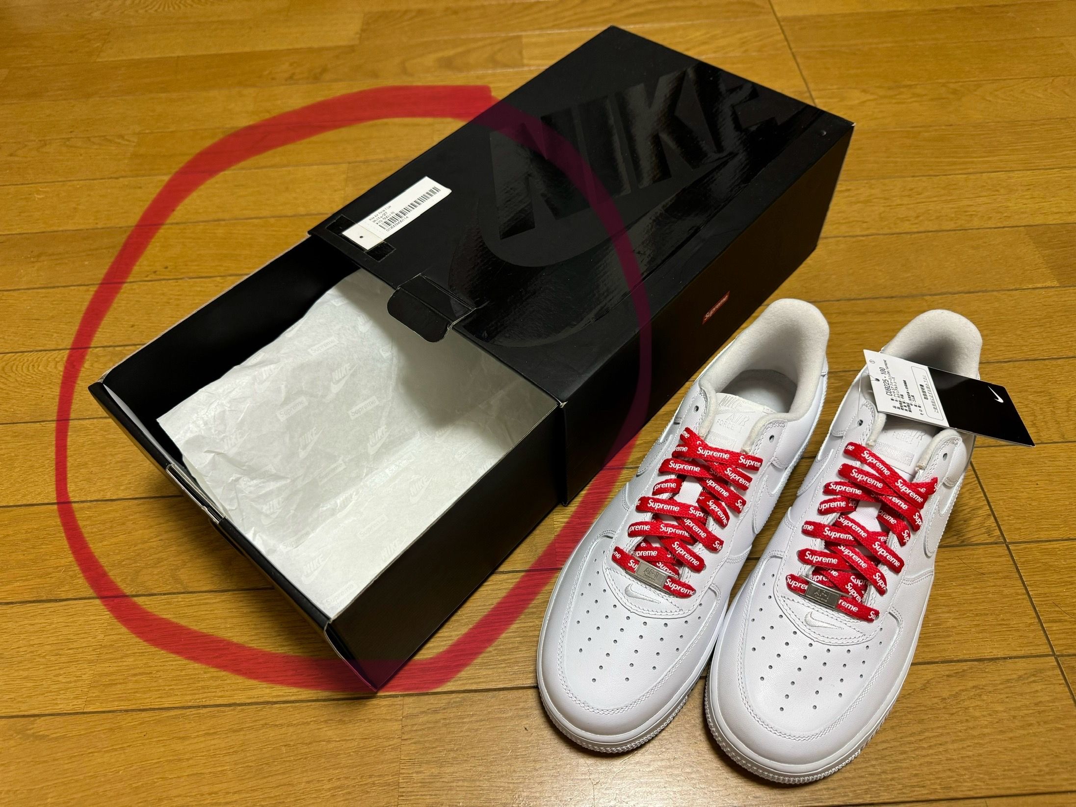 Supreme × Nike Air Force 1 Low "White"
