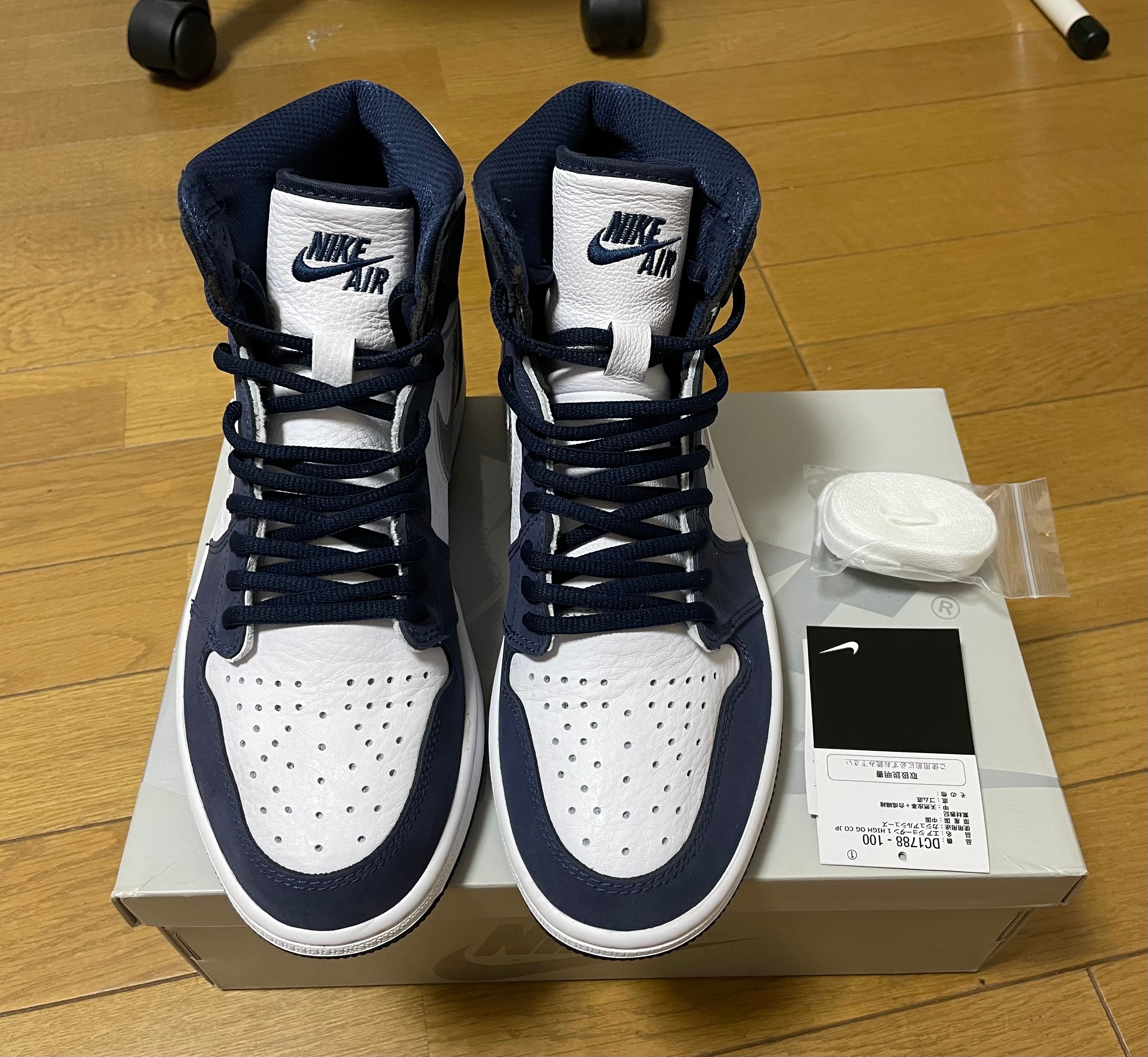 Nike Air Jordan 1 High OG CO.JP "White/Midnight Navy" (2020)(ブリーフケースなし)