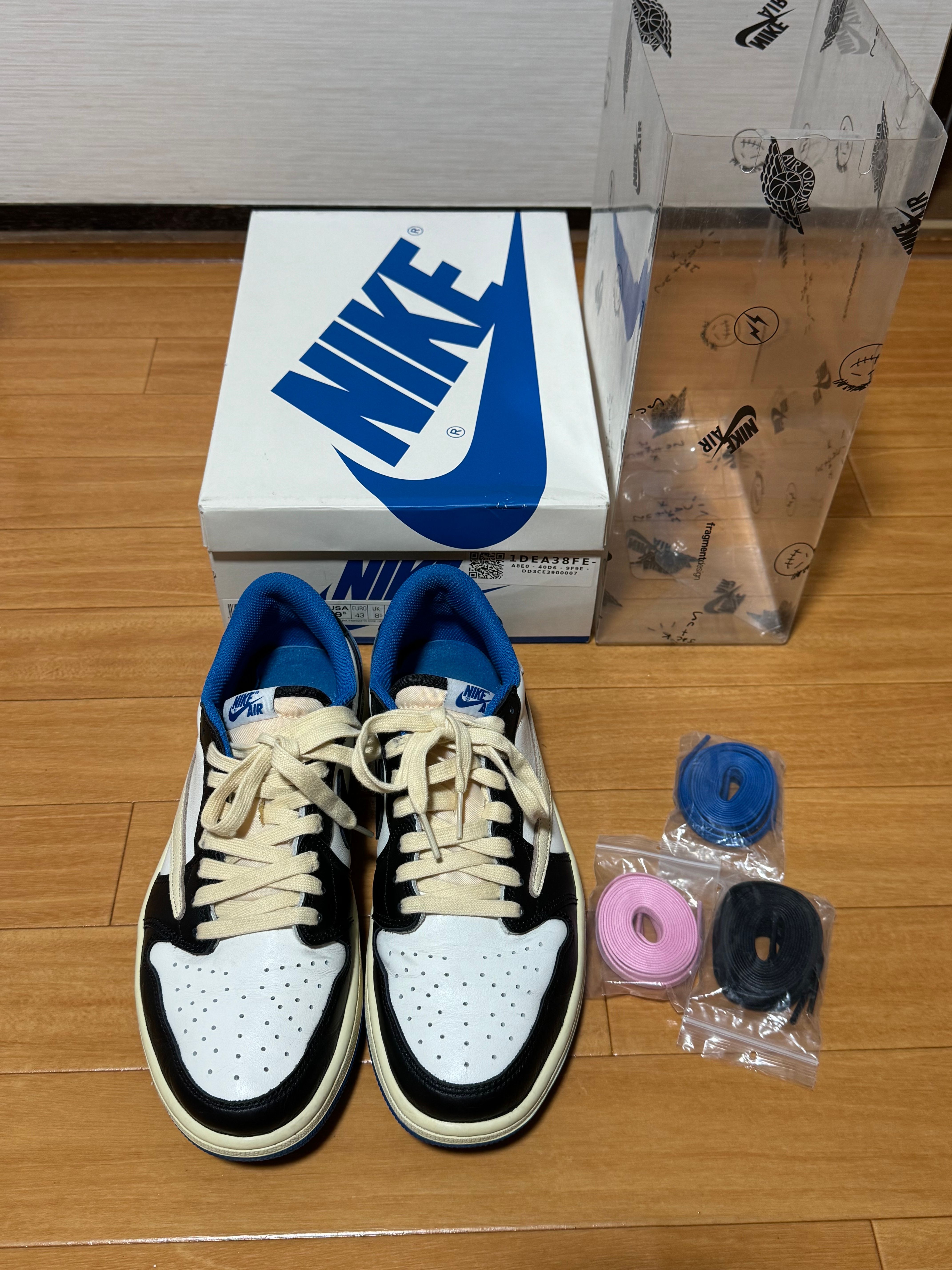 Travis Scott × fragment design × Nike Air Jordan 1 Low OG SP "Military Blue"