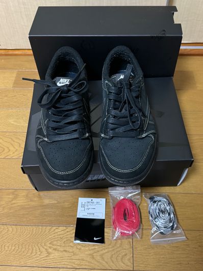 Travis Scott × Nike Air Jordan 1 Low OG SP "Black Phantom"