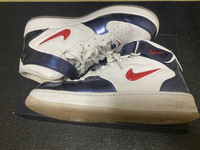 Nike Air Force 1 Mid QS "University Red and Midnight Navy"