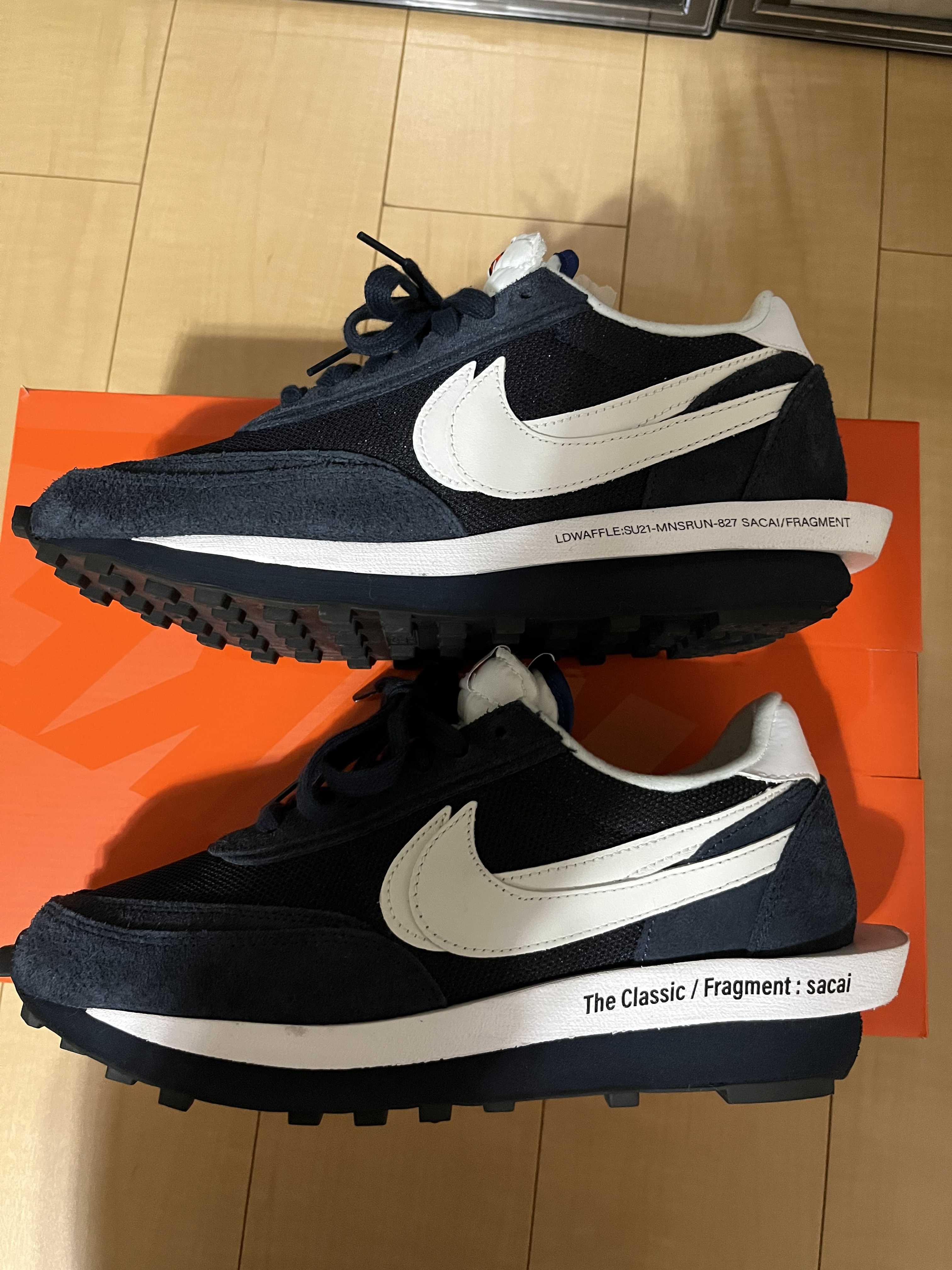 Fragment × sacai × Nike LD Waffle "Blackended Blue"