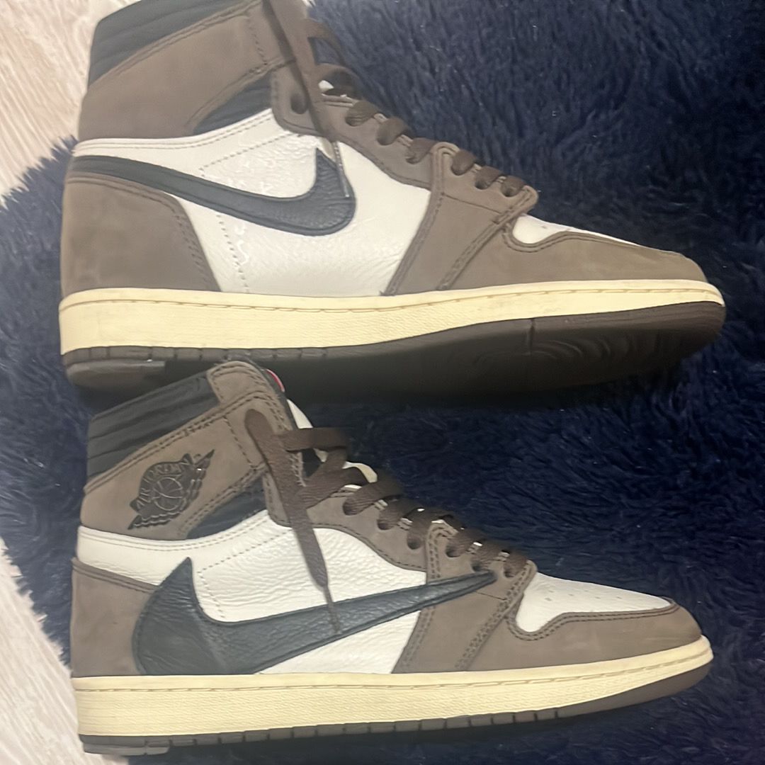 Travis Scott × Nike Air Jordan 1 Retro High OG TS SP "Sail/Dark Mocha"