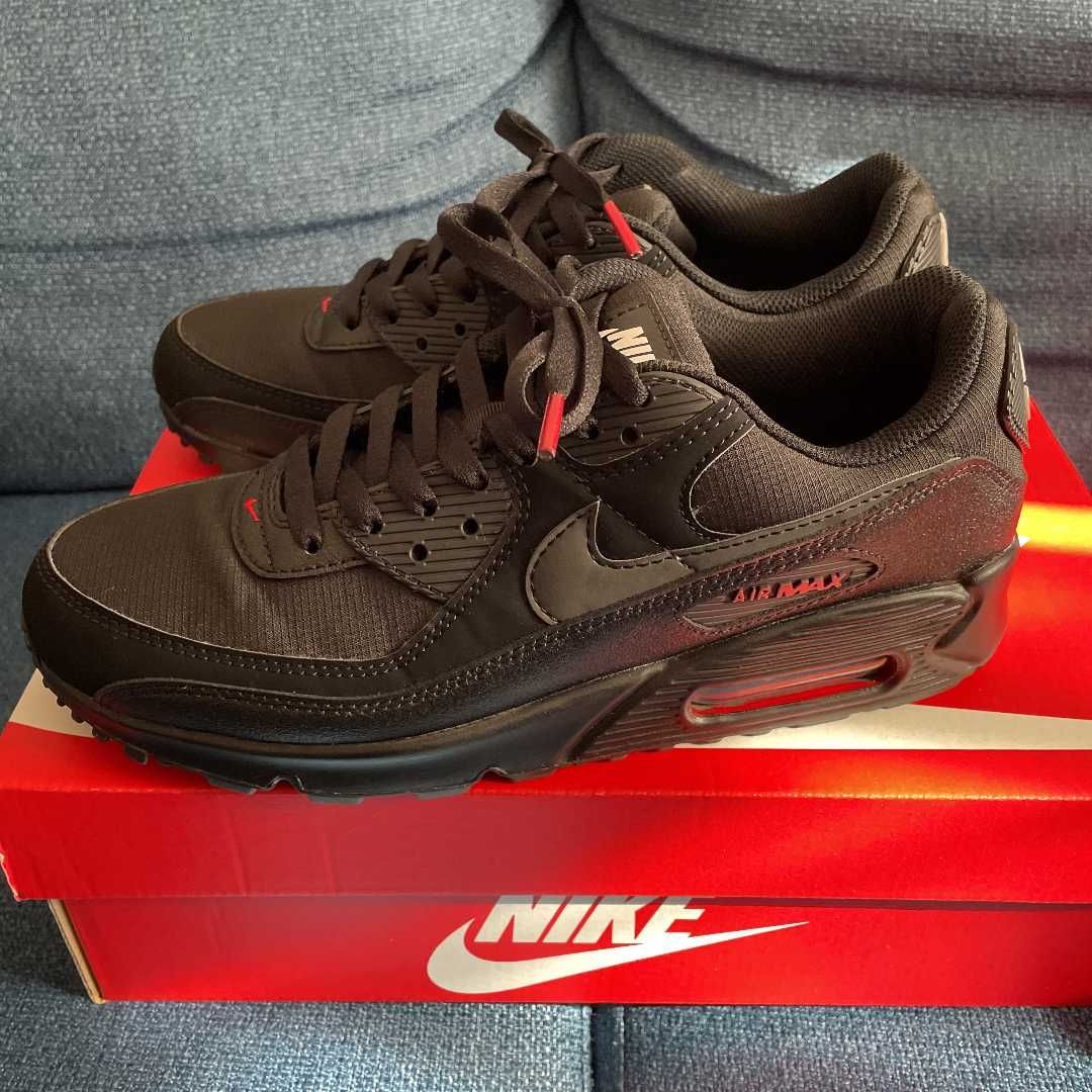 Nike Air Max 90 "Black/Sports Red/White"