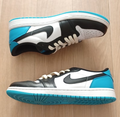 Nike Air Jordan 1 Low OG "Black and Dark Powder Blue/UNC"