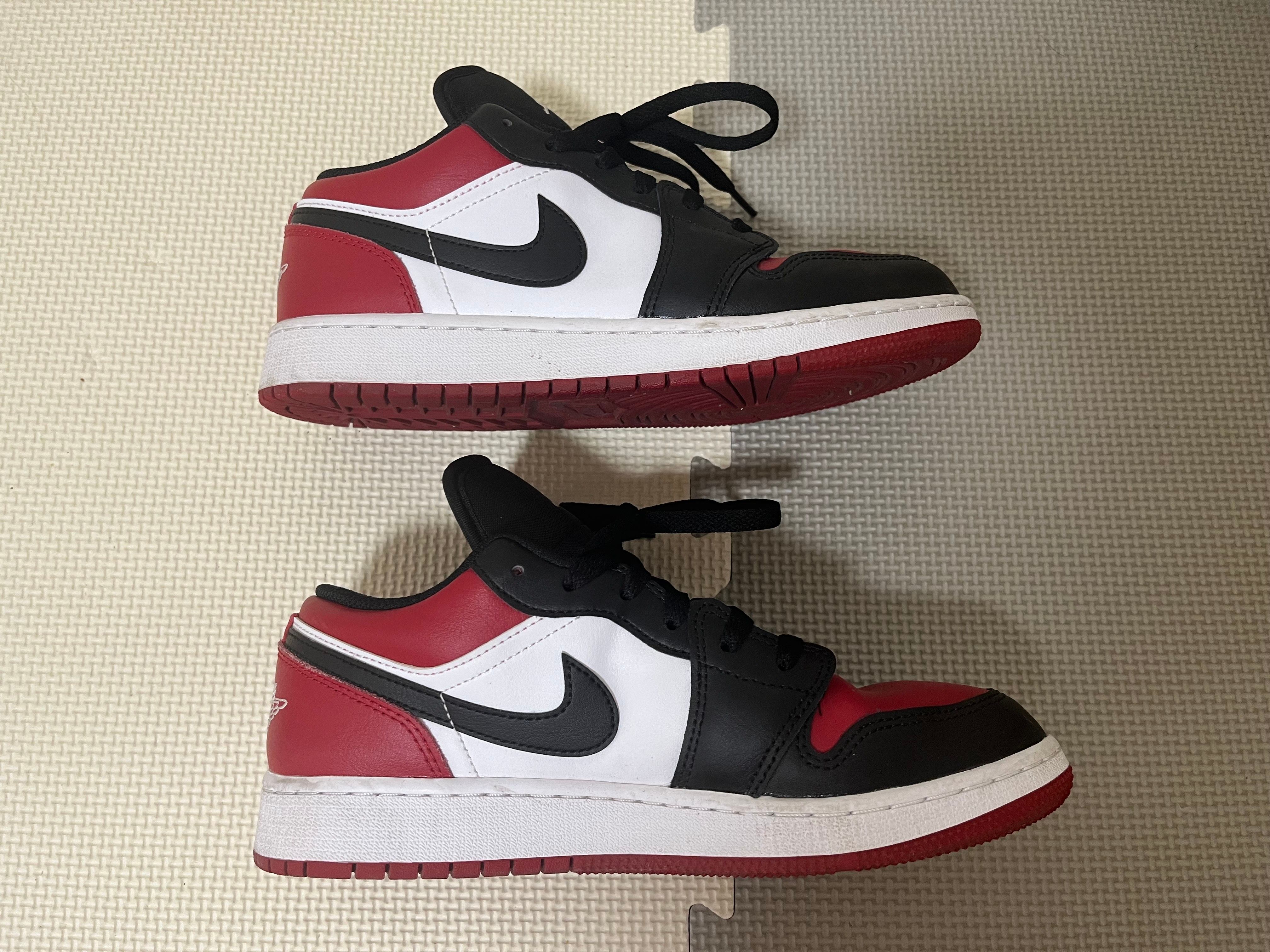 Nike GS Air Jordan 1 Low "Bred Toe"