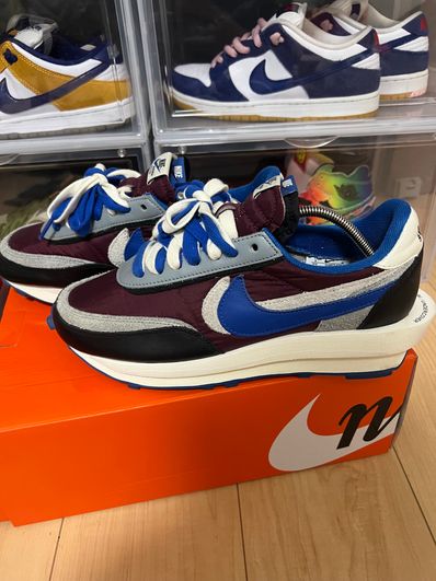 UNDERCOVER × sacai × Nike LD Waffle "Night Maroon/Pale Ivory-Ground Grey-Team Royal"