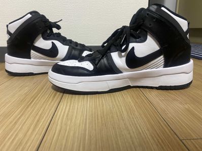 NIKE Women's DUNK HIGH UP "WHITE/BLACK"