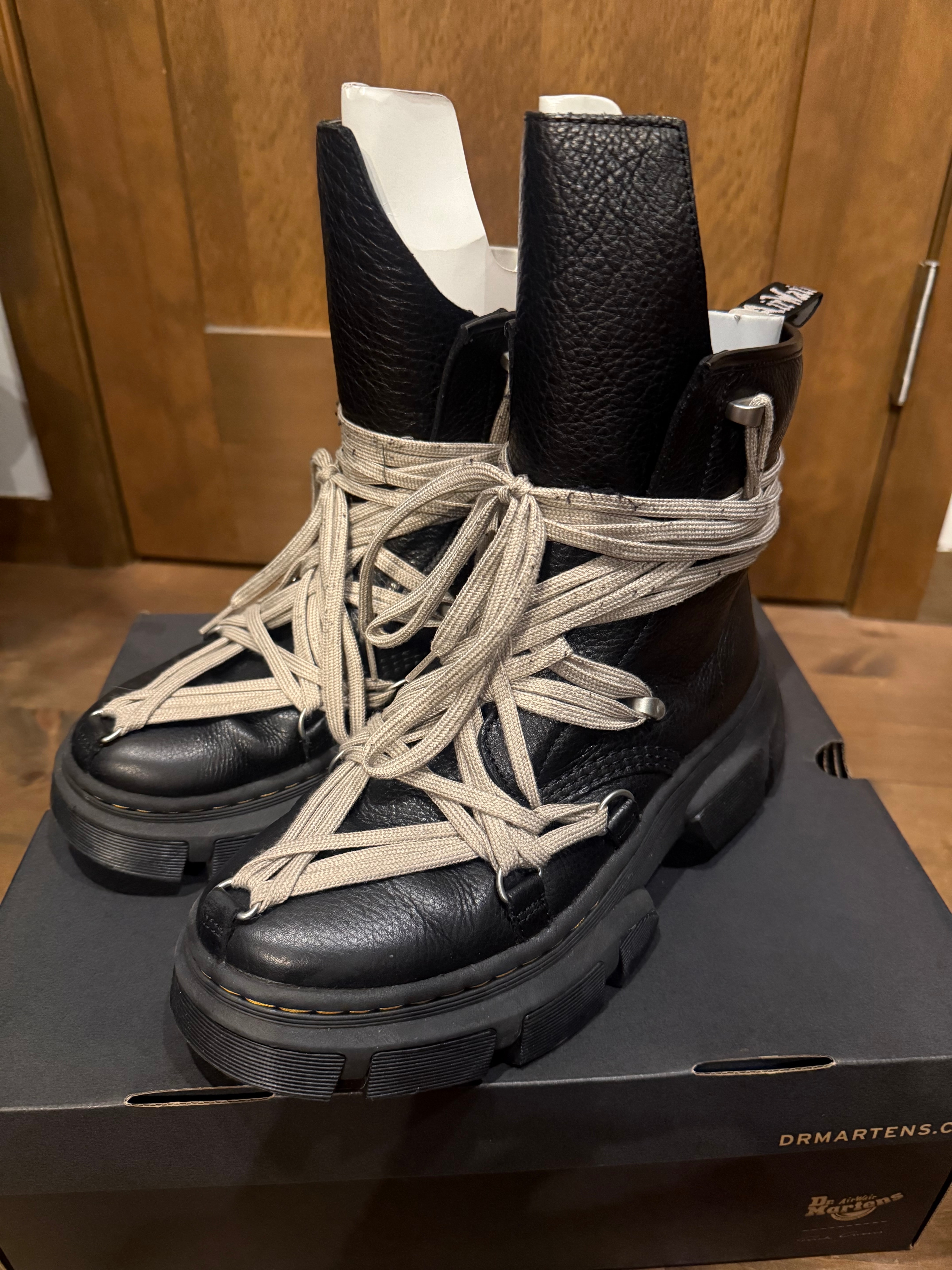 Rick Owens × Dr.Martens 1460 DMXL Mega Lace Boot "Black"