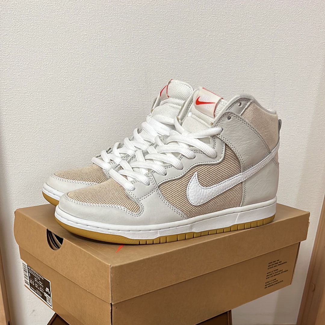 Nike SB Dunk High Pro ISO "Orange Label Unbleached Natural"