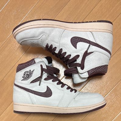 A Ma Maniere × Nike Air Jordan 1 Retro High OG "Sail and Burgundy"