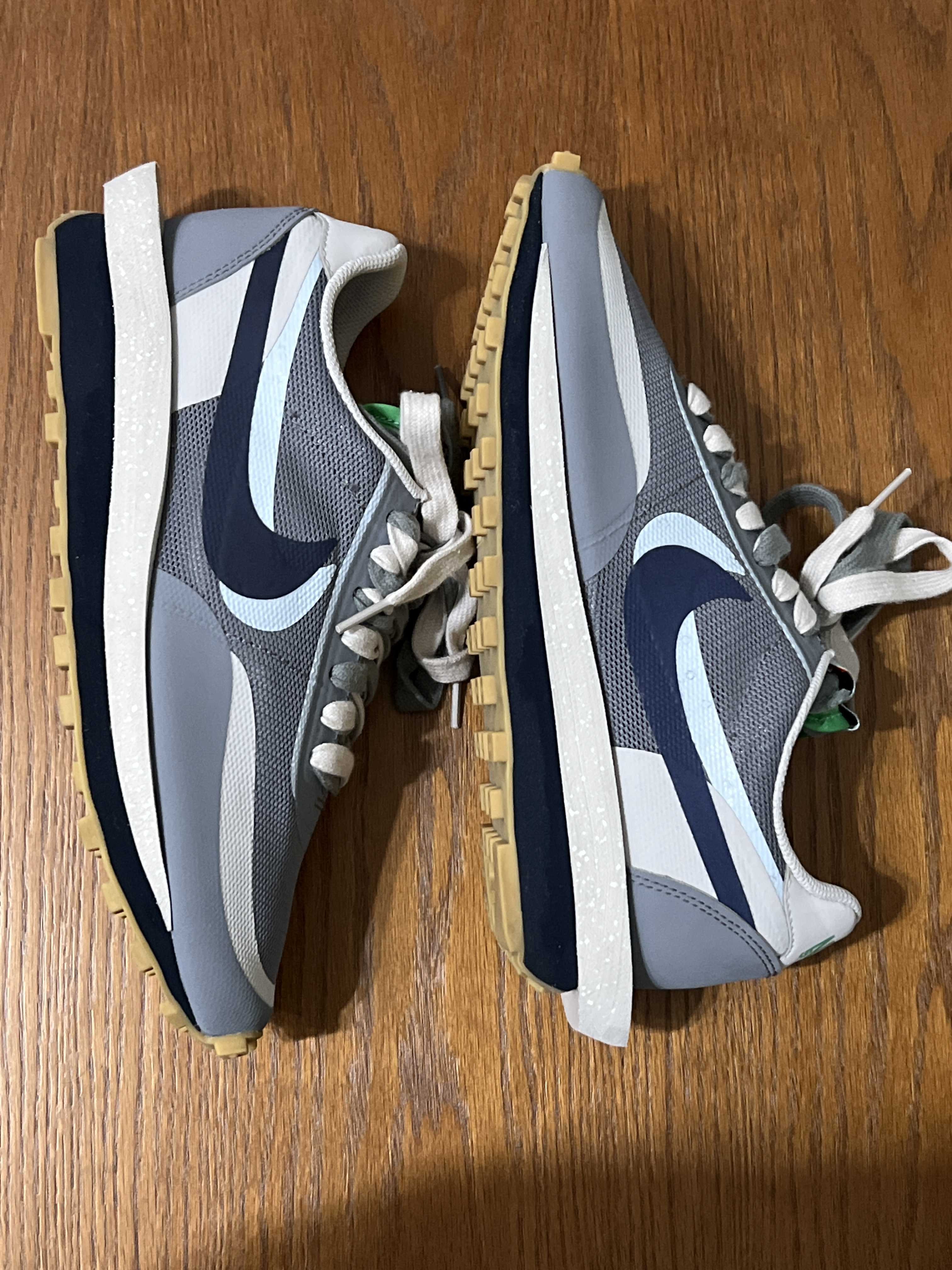 CLOT × Sacai × Nike LD Waffle "Grey Obsidian/Cool Grey"