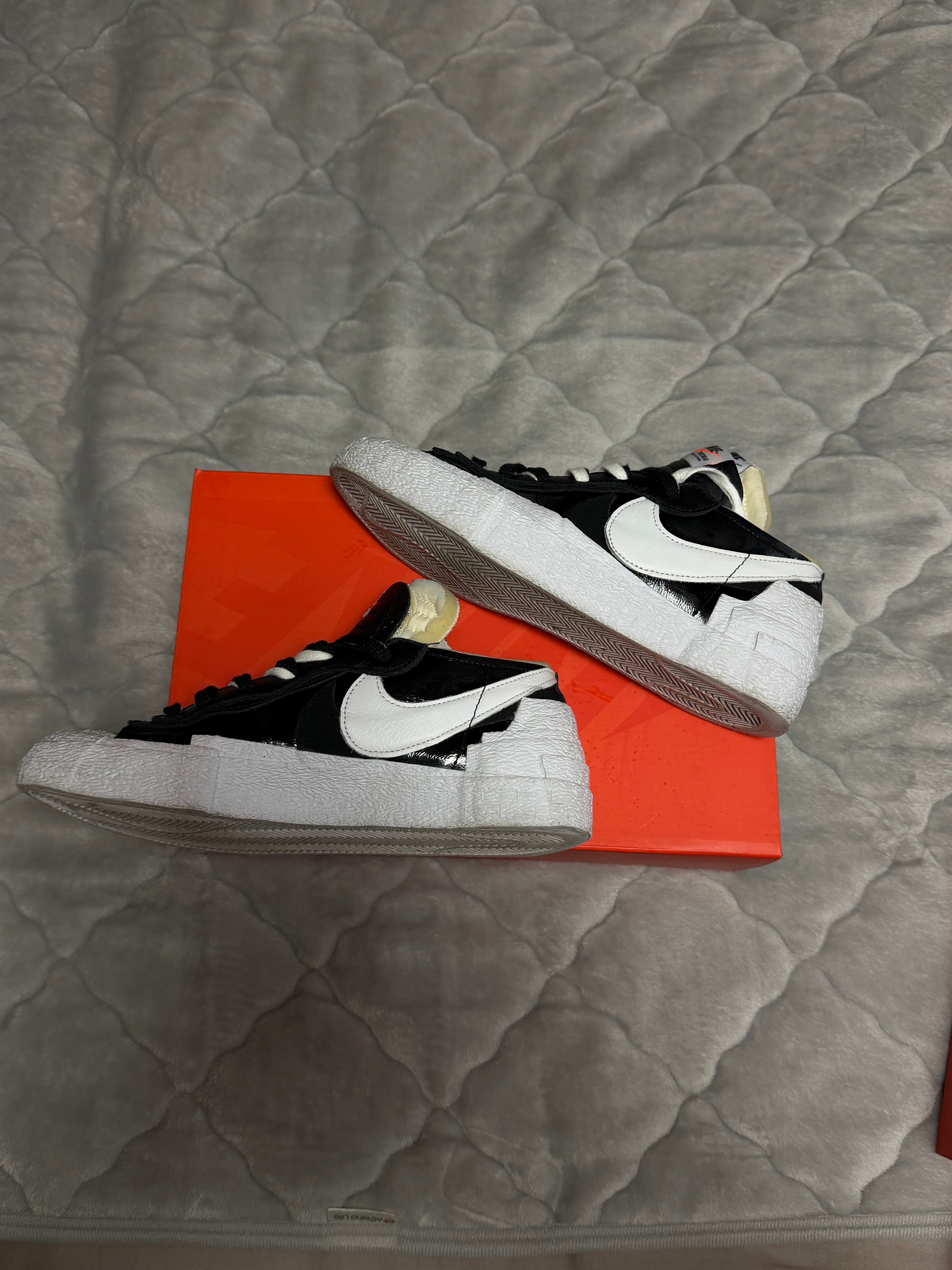 sacai × Nike Blazer Low "Black Patent Leather"