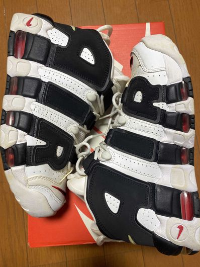Nike Air More up Tempo "White/Black/University Red"(~2018)