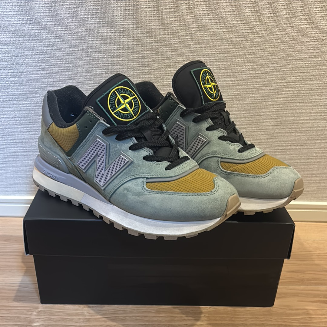 Stone Island × New Balance 574 Legacy "Green Clay"
